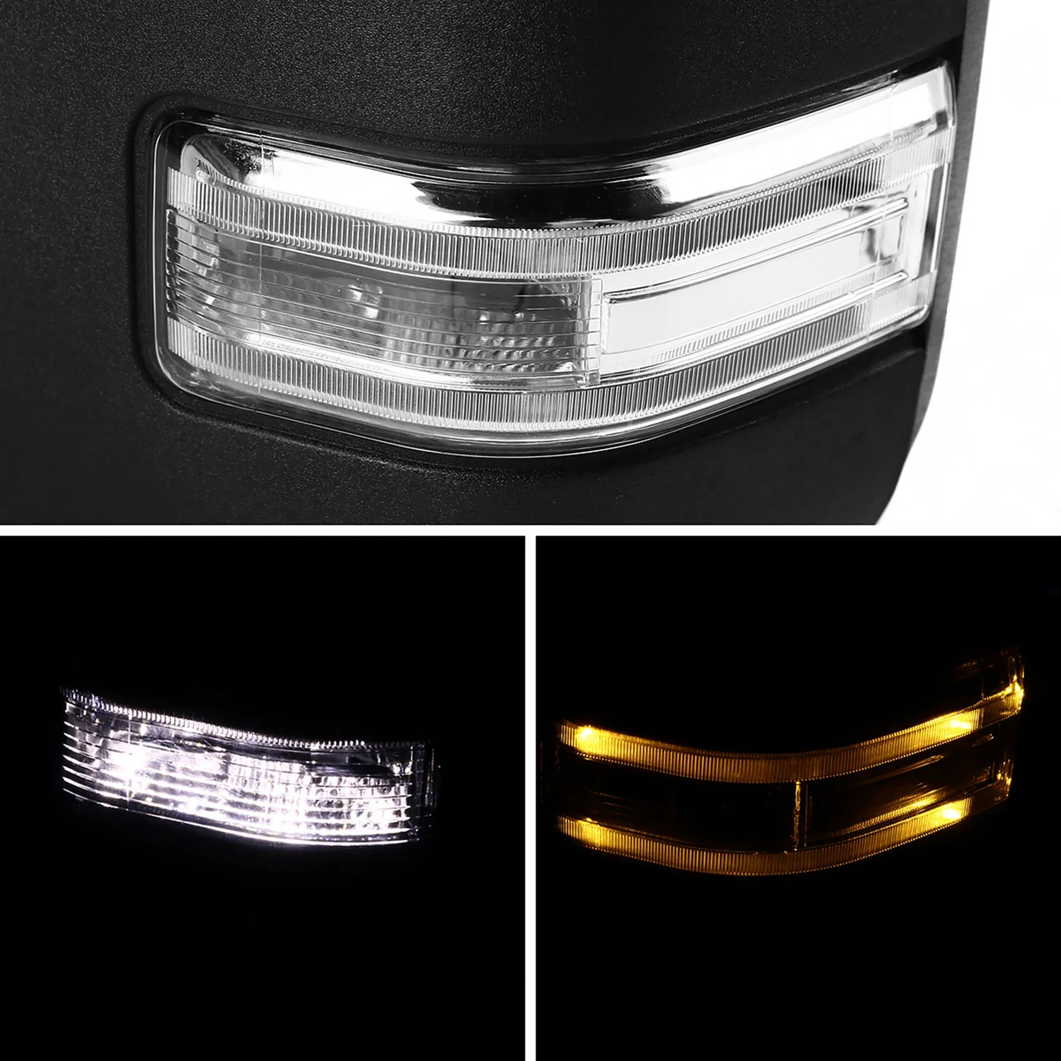 1999-2016 Ford F-250/F-350/F-450 Heated Towing Mirrors Clear Lens Turn Signal - Image 7