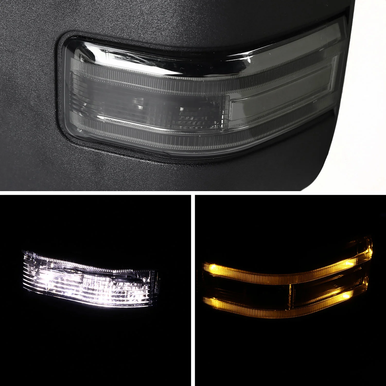 1999-2016 Ford F-250/F-350/F-450 Heated Towing Mirrors Smoke Lens Turn Signal - Image 7