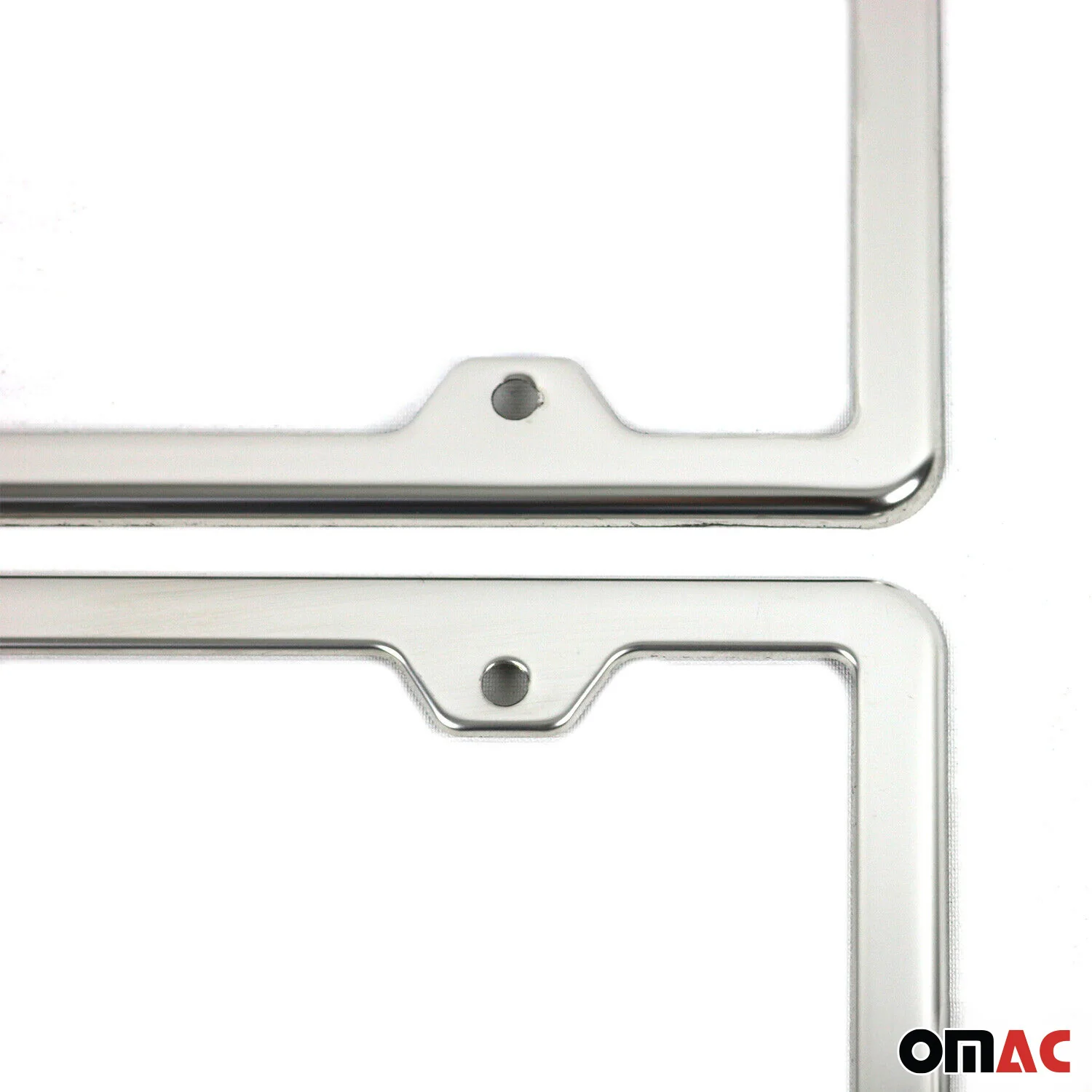 2 Pcs Chrome Stainless Steel License Plate Frame Tag Holder - Image 5