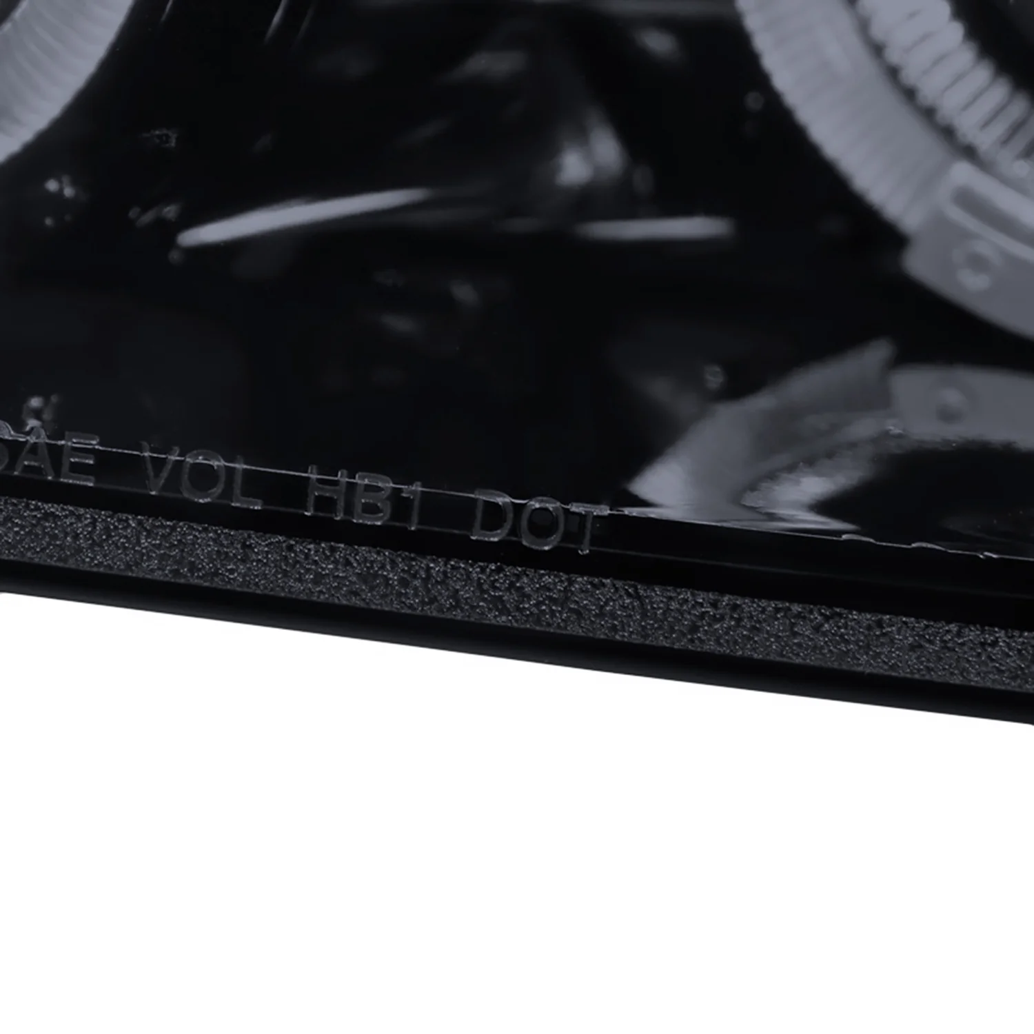2000-2001 Nissan Maxima Dual Halo Projector Headlights Glossy Black/Smoke Lens - Image 7