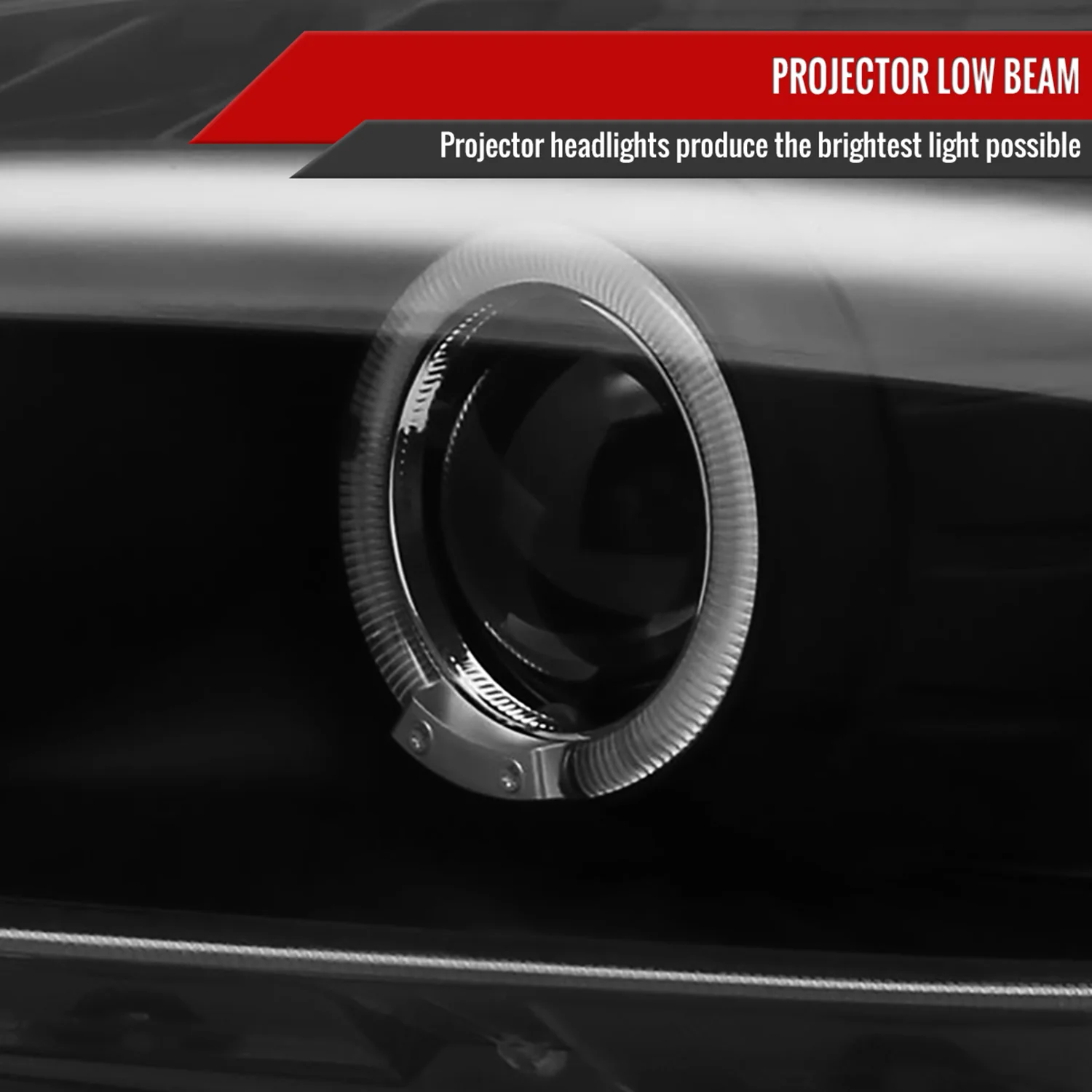 2000-2003 Honda S2000 AP1 Dual Halo Projector Headlights Matte Black/Clear - Image 4