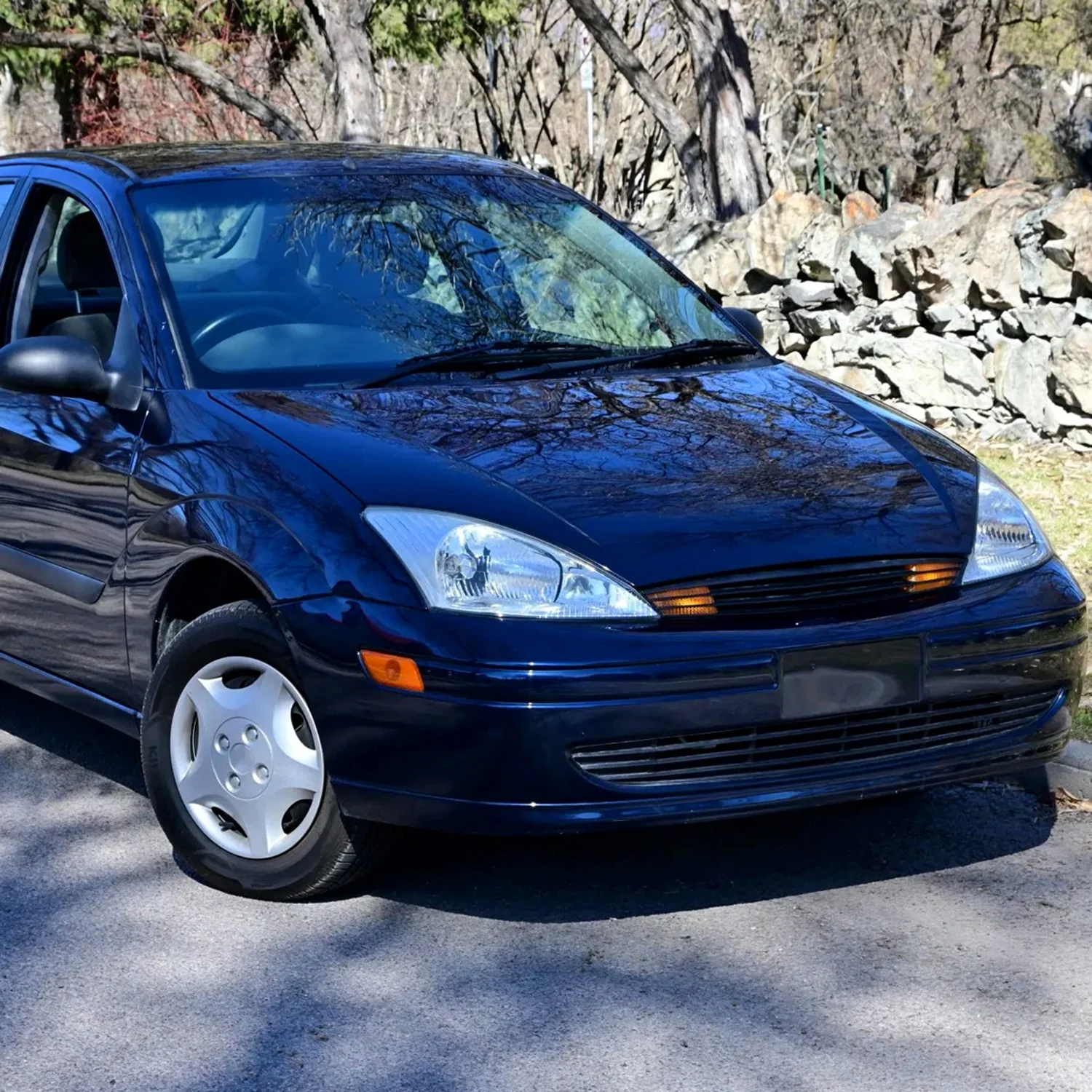 2000-2004 Ford Focus Factory Style Crystal Headlights Chrome/Clear Lens - Image 9