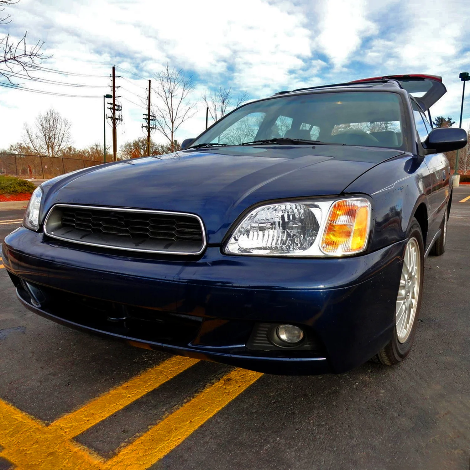 2000-2004 Subaru Legacy Brighton/2003-2006 Baja Sport Factory Headlights Chrome - Image 10
