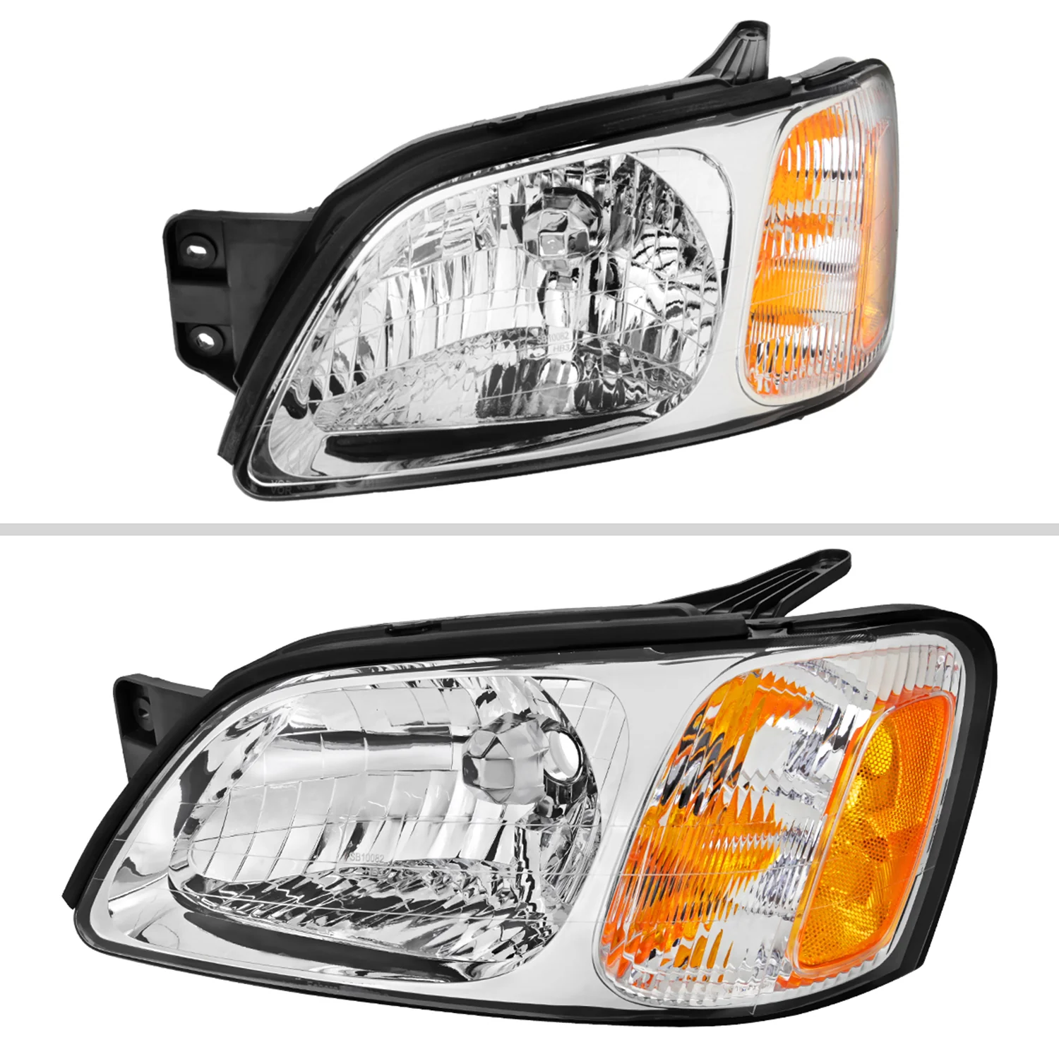 2000-2004 Subaru Legacy Brighton/2003-2006 Baja Sport Factory Headlights Chrome - Image 2