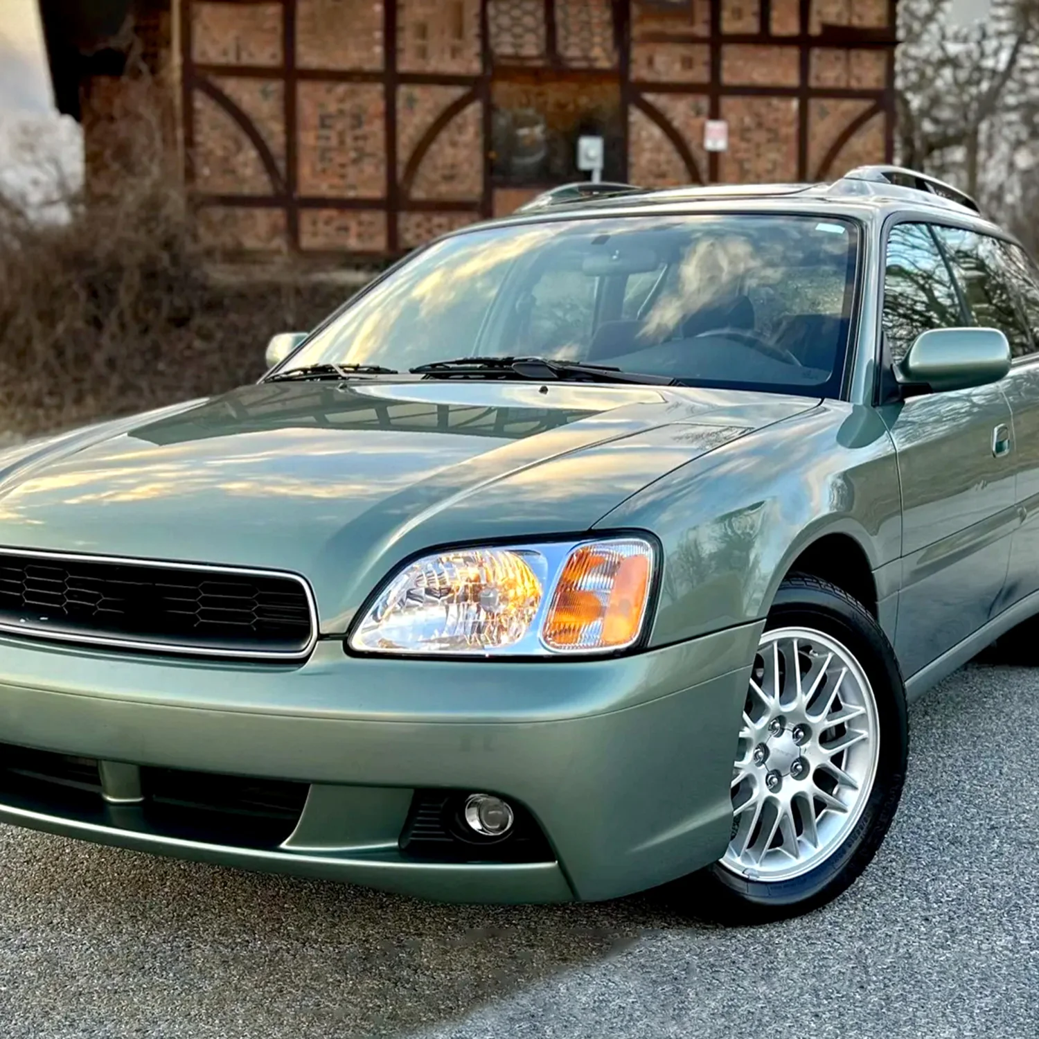 2000-2004 Subaru Legacy Brighton/2003-2006 Baja Sport Factory Headlights Chrome - Image 9