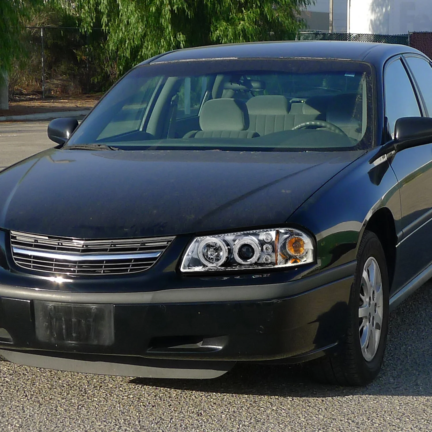 2000-2005 Chevy Impala Dual Halo Projector Headlights Chrome/Clear Lens - Image 9