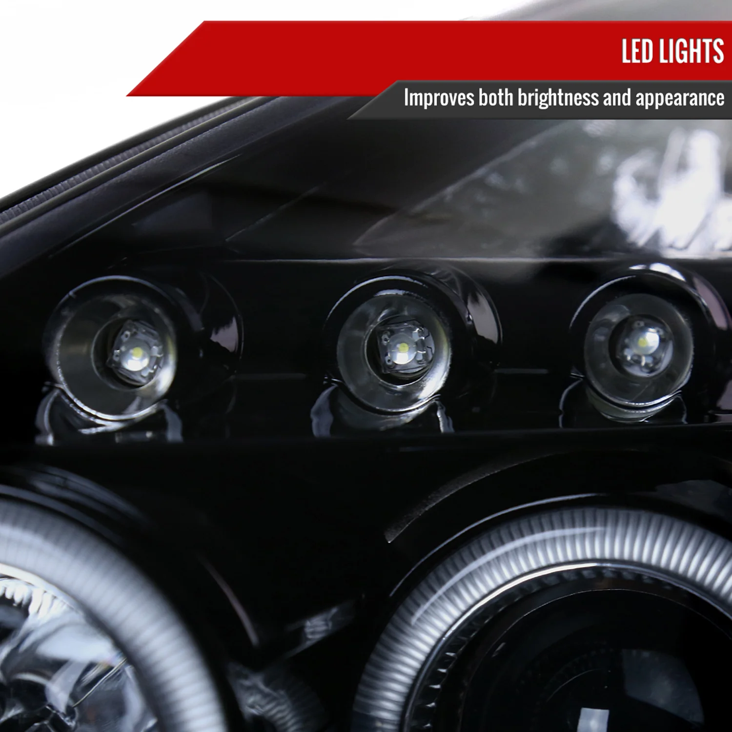 2000-2005 Toyota Celica Dual Halo Projector Headlights Glossy Black/Smoke Lens - Image 5
