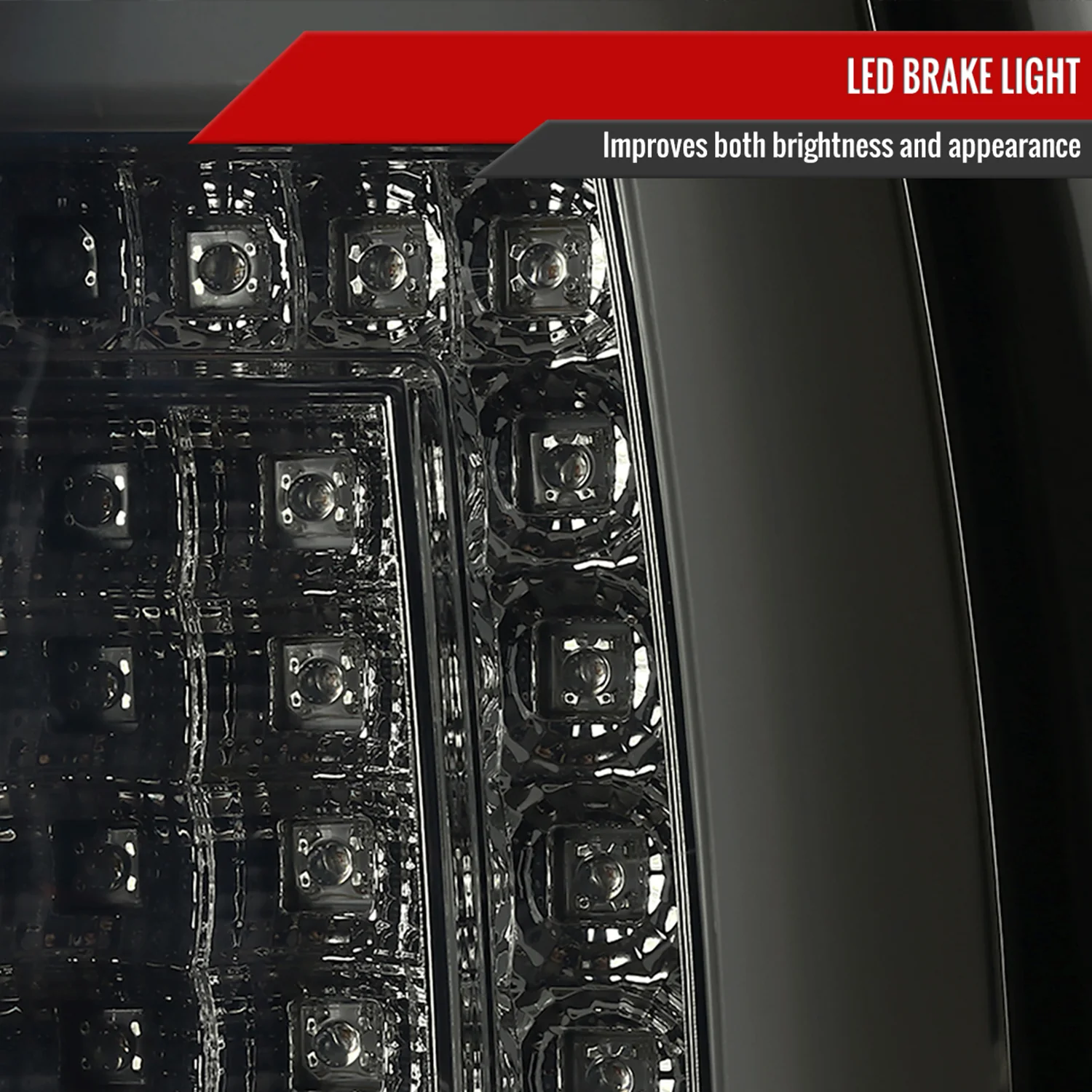 2000-2006 Chevy Suburban/Tahoe/Yukon/Yukon XL LED C Bar Tail Lights Smoke - Image 5