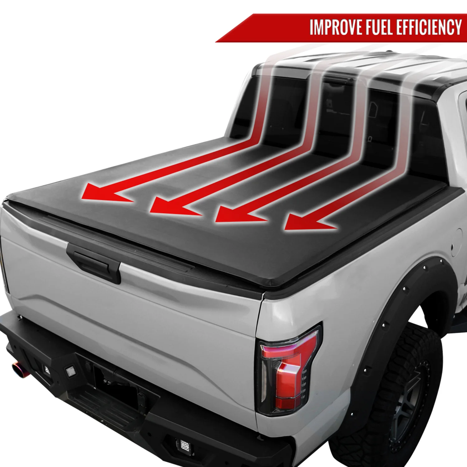 2000-2006 Toyota Tundra 6'6" Short Bed Soft Quad-Fold Tonneau Cover - Image 10