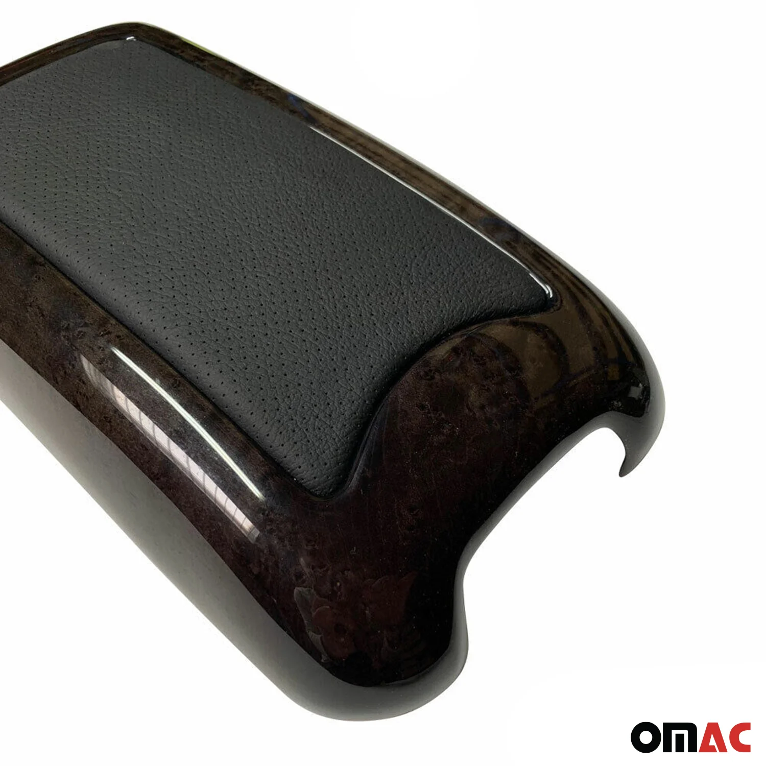 2000-2007 Mercedes C Class W203 Armrest Box Lid Cover Birdeye-Black Leather - Image 2