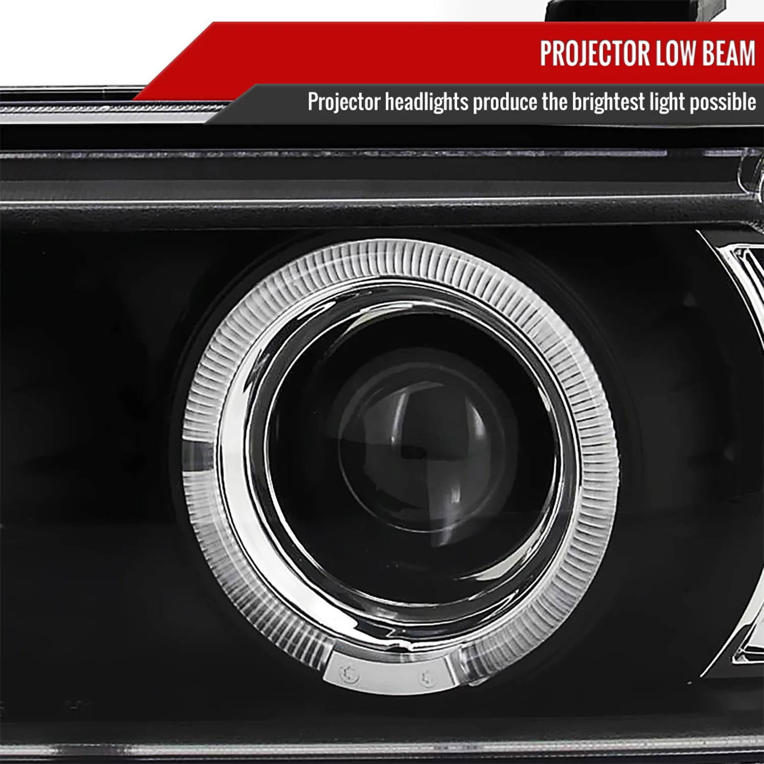 2001-2003 BMW E39 5 Series Dual Halo Headlights LED Signal Lights Black - Image 4