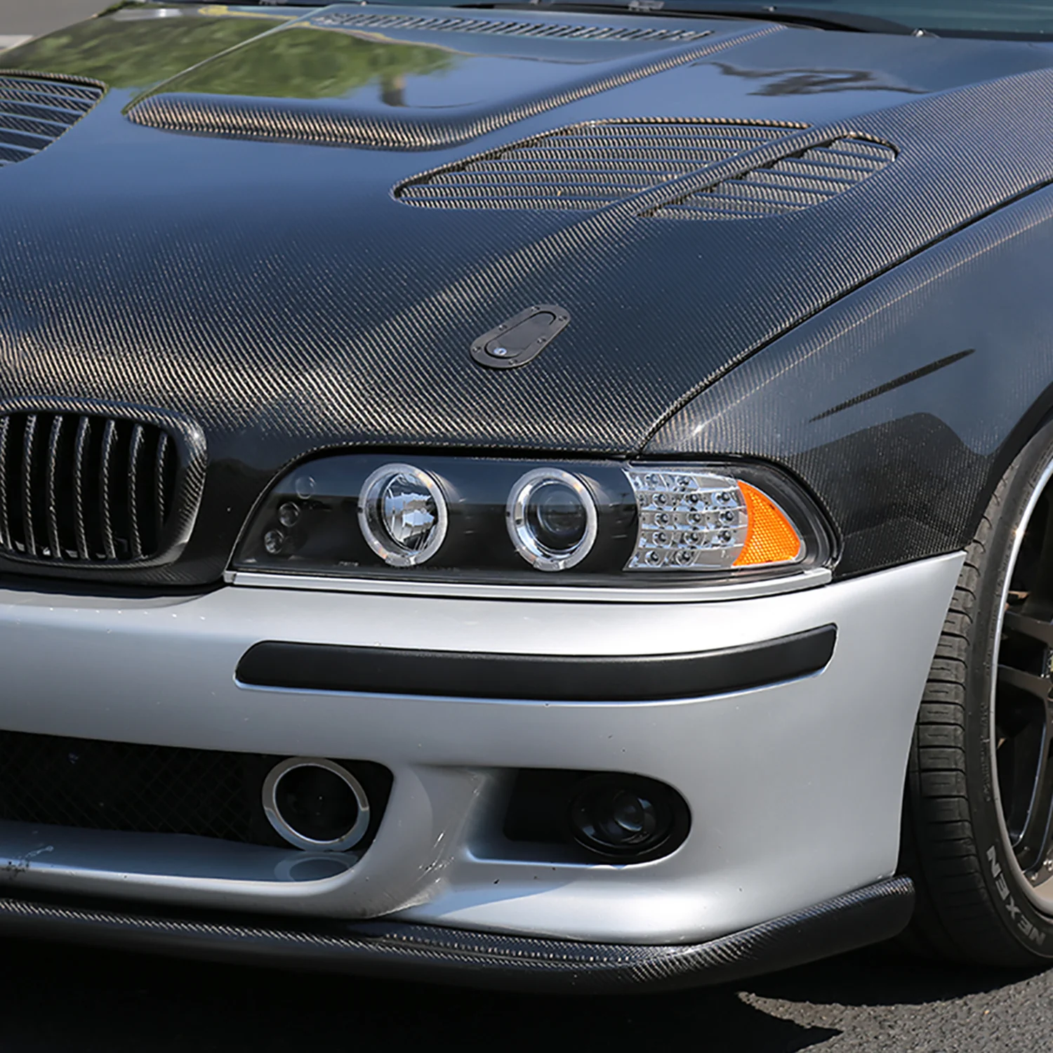 2001-2003 BMW E39 5 Series Dual Halo Headlights LED Signal Lights Black - Image 9