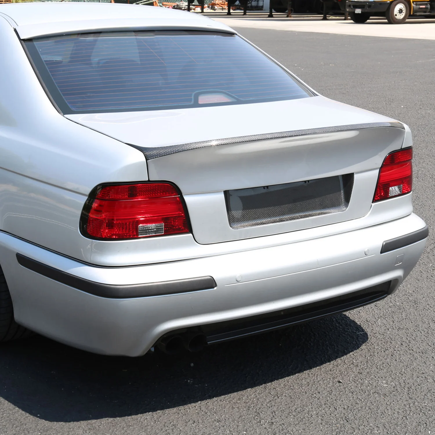 2001-2003 BMW E39 5 Series Sedan LED Tail Lights Chrome/Red Clear Lens - Image 9