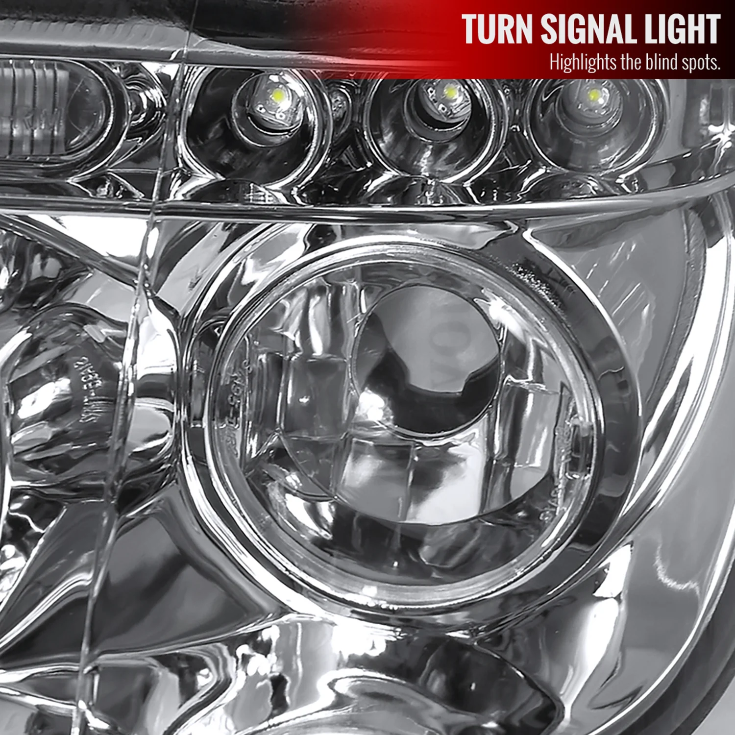 2001-2003 BMW E53 X5 Dual Halo Projector Headlights Chrome/Clear Lens - Image 5