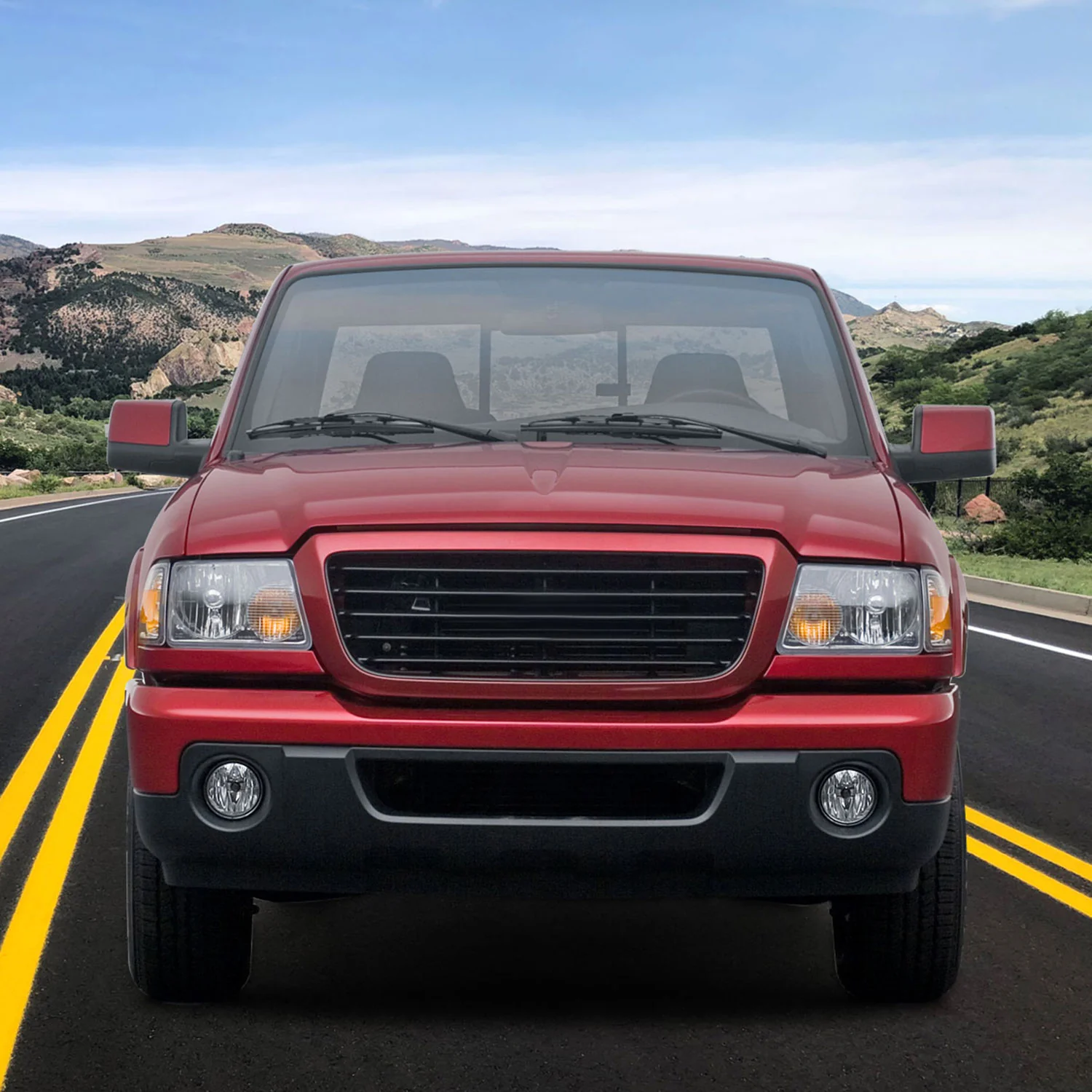 2001-2003 Ford Ranger H10 Fog Lights Chrome Housing/Clear Lens - Image 10