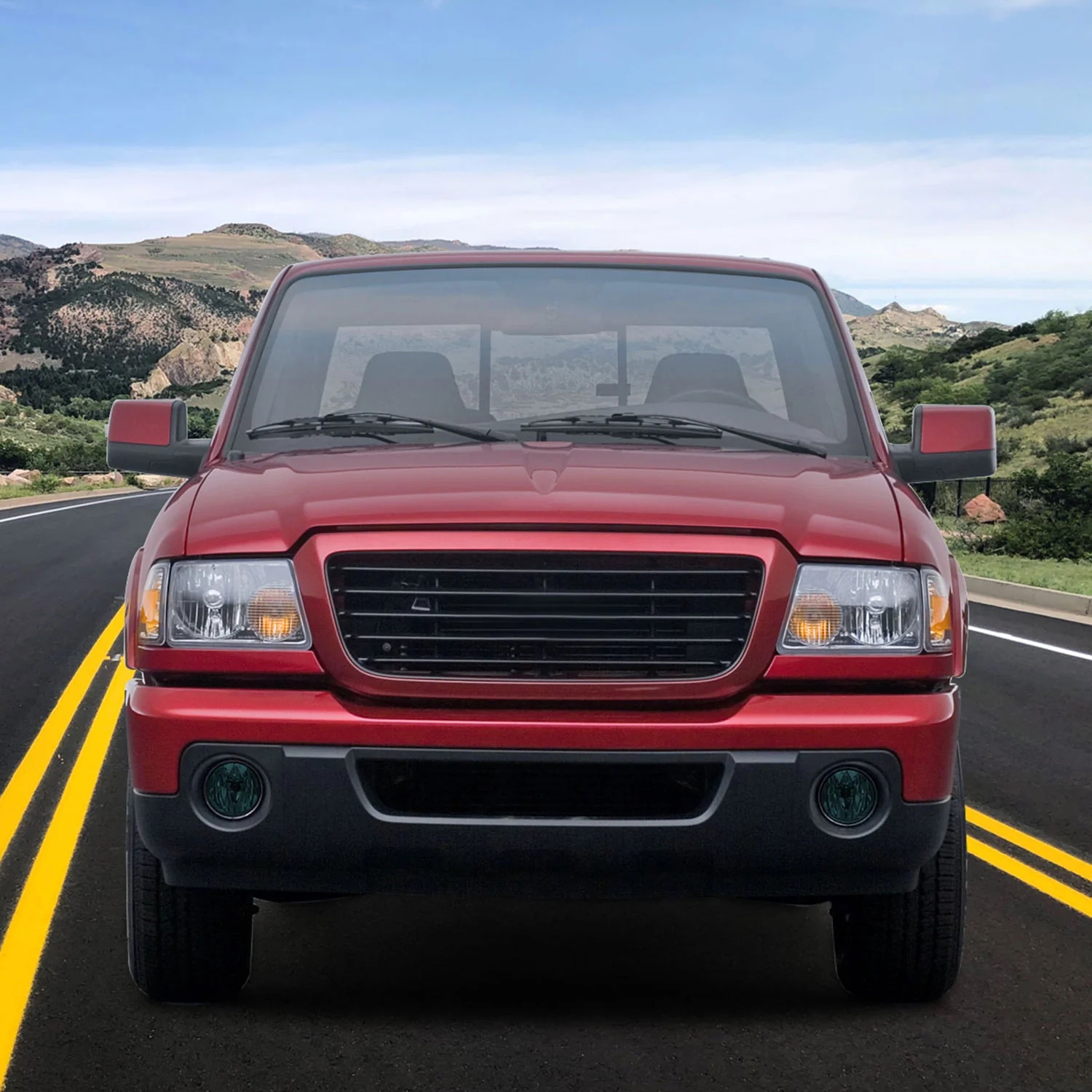 2001-2003 Ford Ranger H10 Fog Lights Chrome Housing/Smoke Lens - Image 10