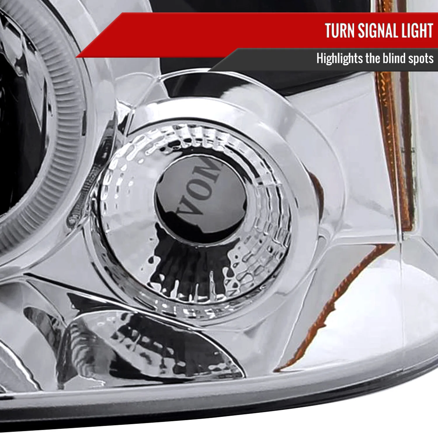 2001-2004 Nissan Frontier Dual Halo Projector Headlights Chrome/Clear Lens - Image 5