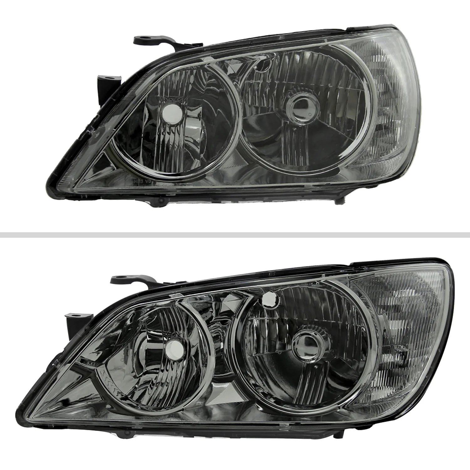2001-2005 Lexus IS300 Factory Style Crystal Headlights Chrome/Smoke Lens - Image 2