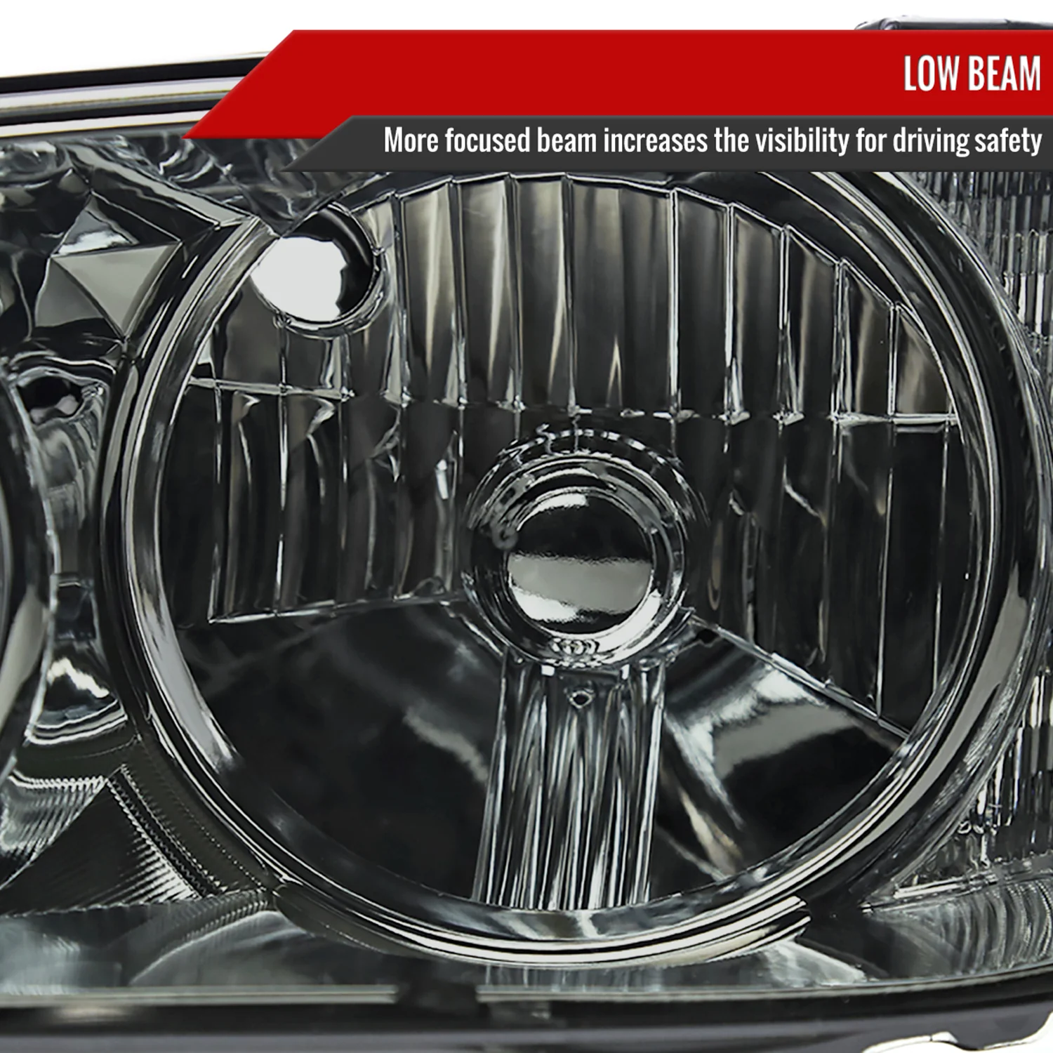 2001-2005 Lexus IS300 Factory Style Crystal Headlights Chrome/Smoke Lens - Image 3