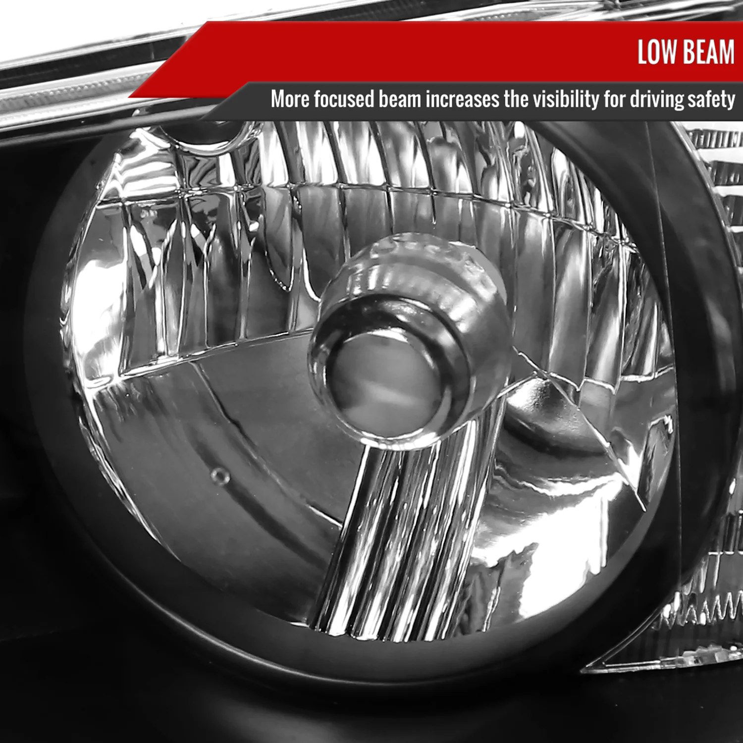 2001-2005 Lexus IS300 Factory Style Crystal Headlights Matte Black/Clear Lens - Image 3