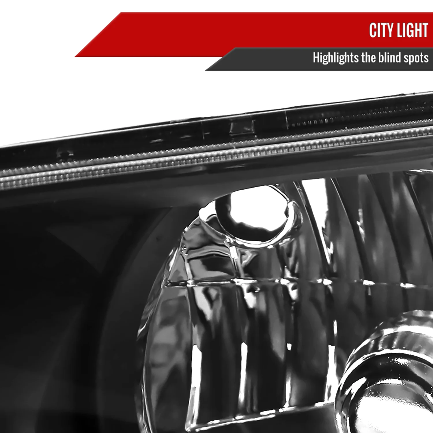 2001-2005 Lexus IS300 Factory Style Crystal Headlights Matte Black/Clear Lens - Image 6