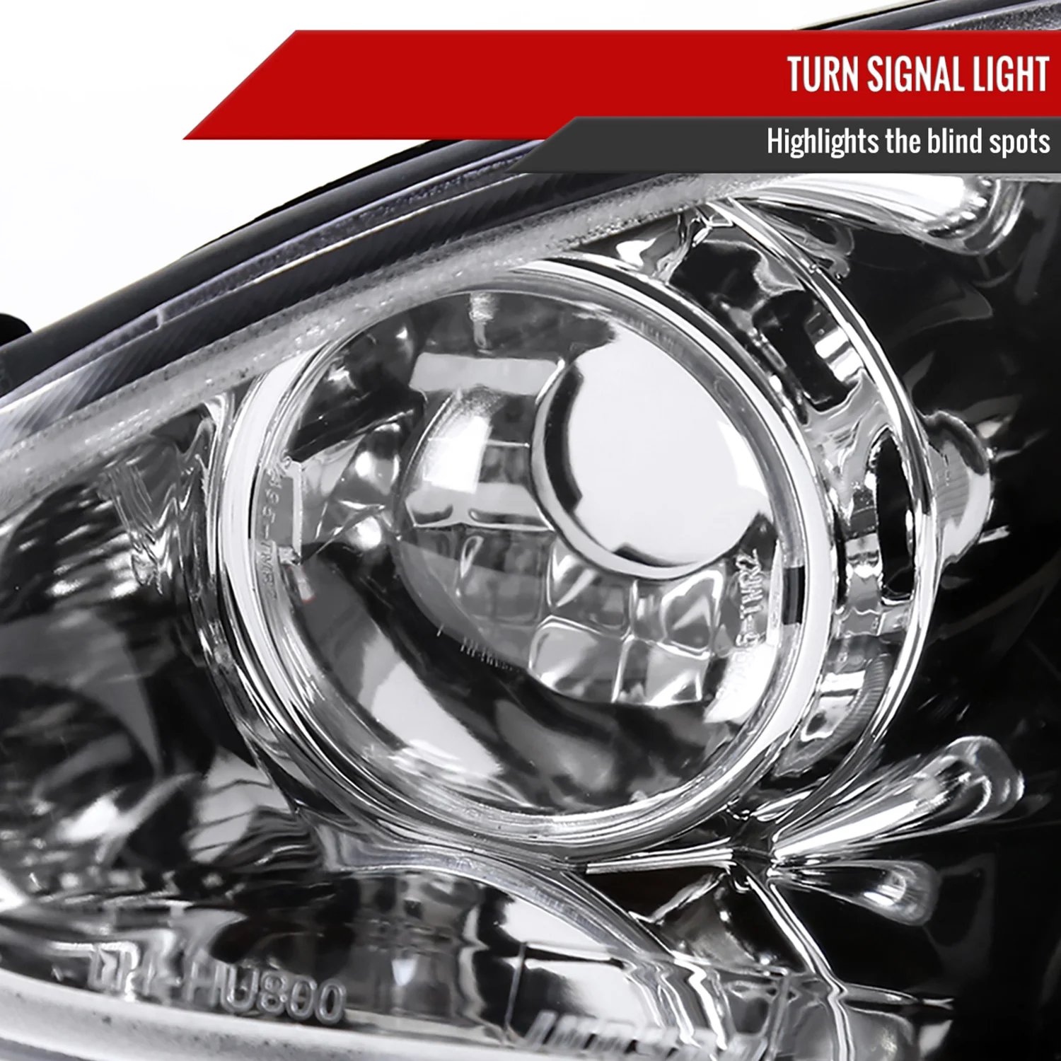2001-2005 Mazda Miata MX-5 Dual Halo Projector Headlights Chrome/Clear Lens - Image 6