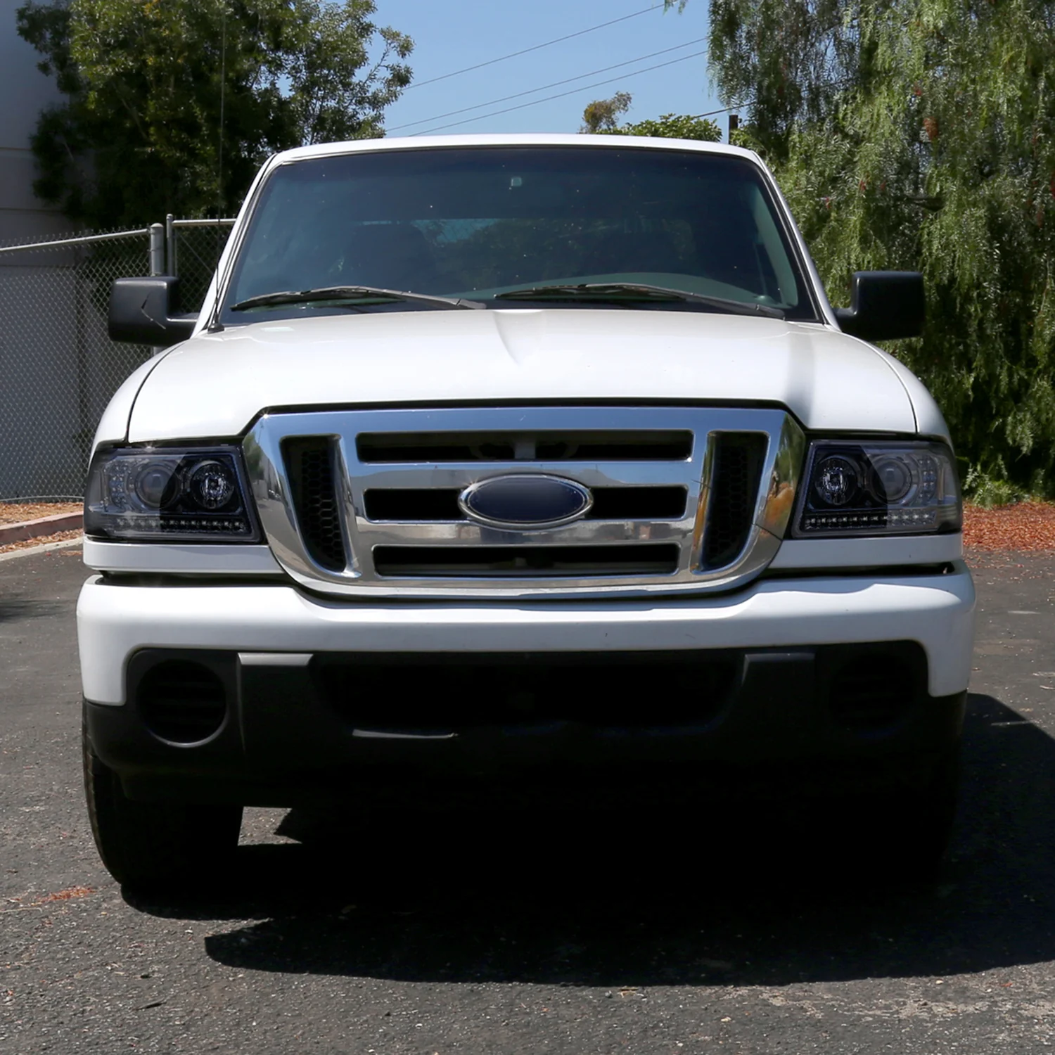 2001-2011 Ford Ranger Projector Headlights LED Light & LED Signal Lights Smoke - Image 9