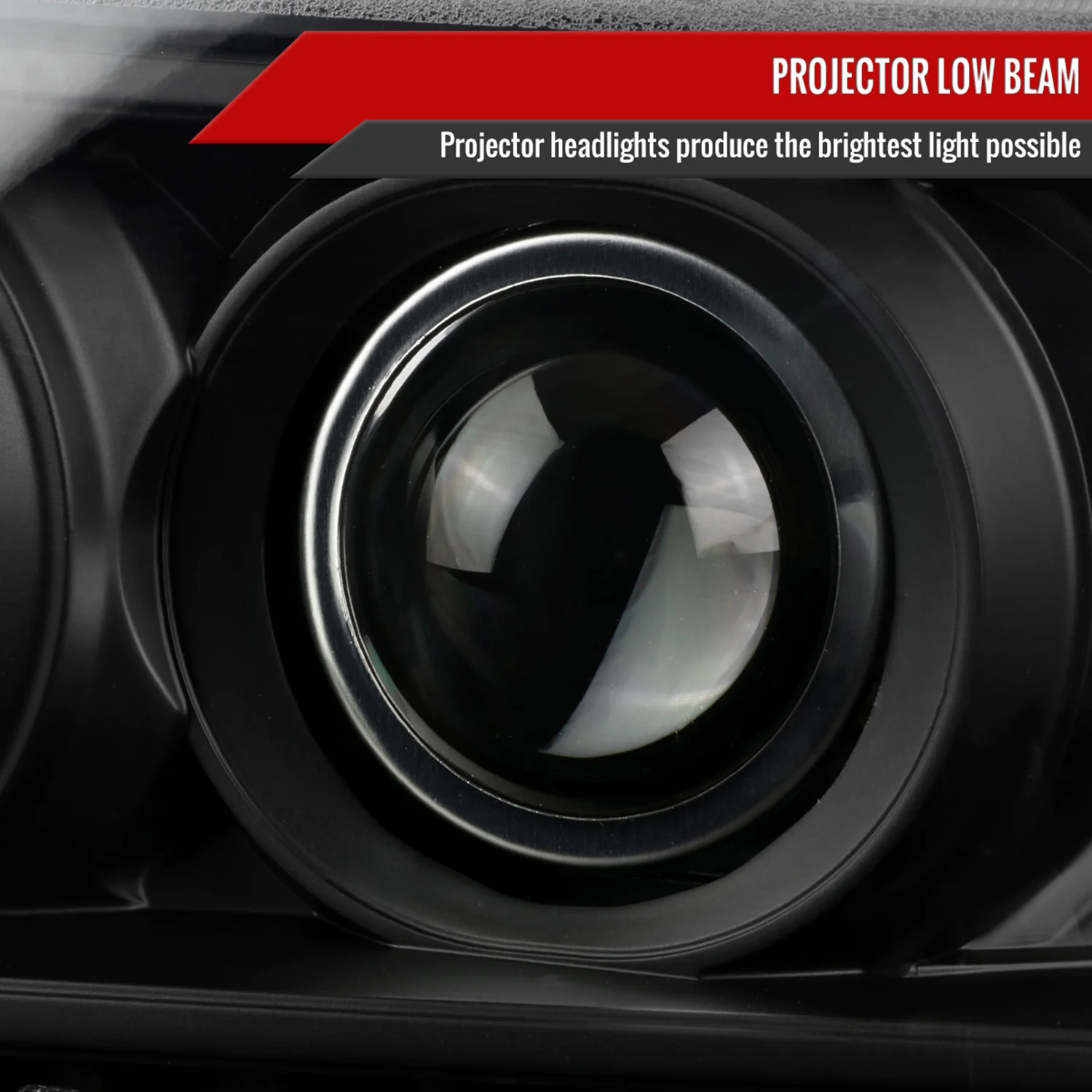 2001-2011 Ford Ranger Projector Headlights LED Light & LED Signal Matte Black - Image 3