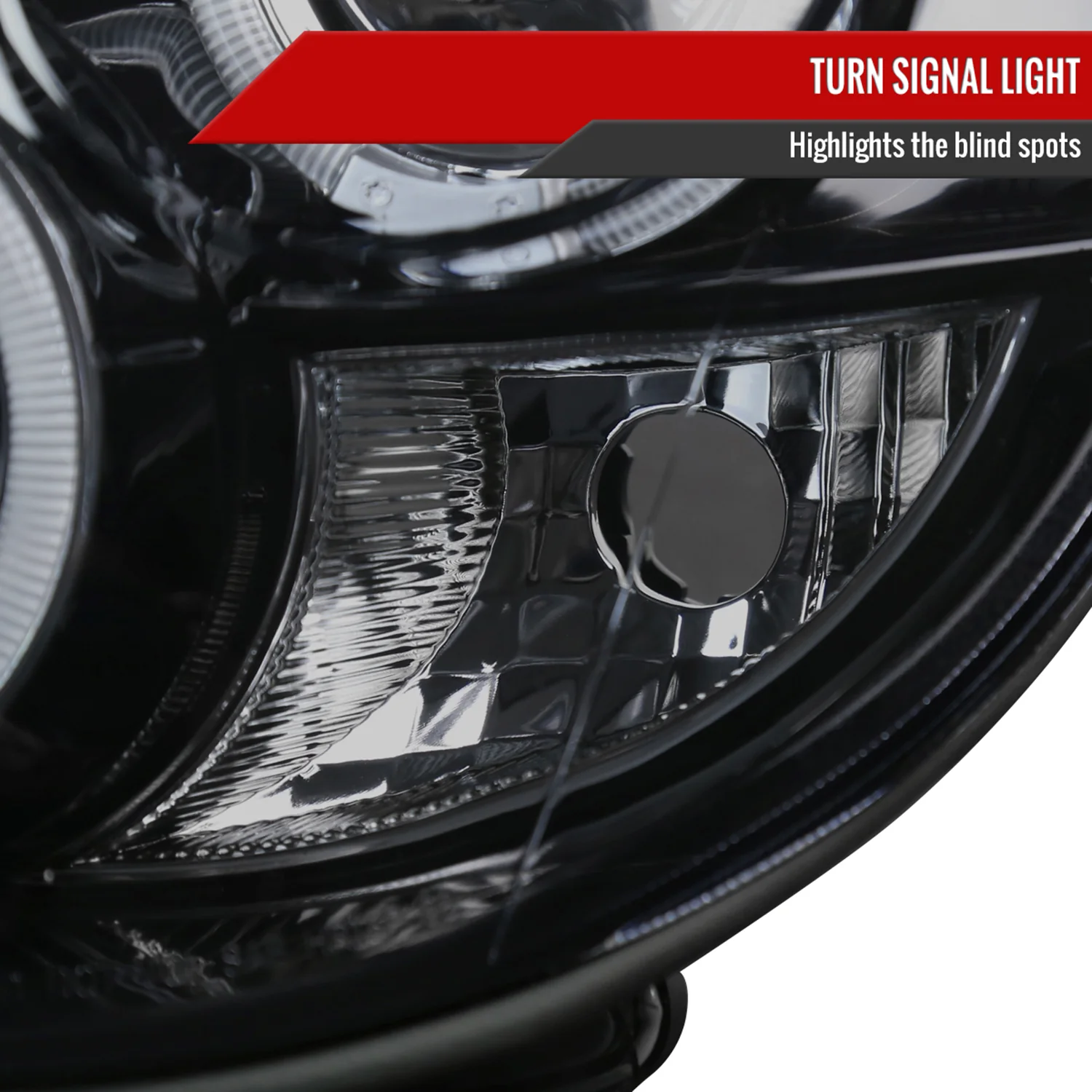 2002-2003 Subaru Impreza Dual Halo Bug Eye Projector Headlights Black/Smoke - Image 6