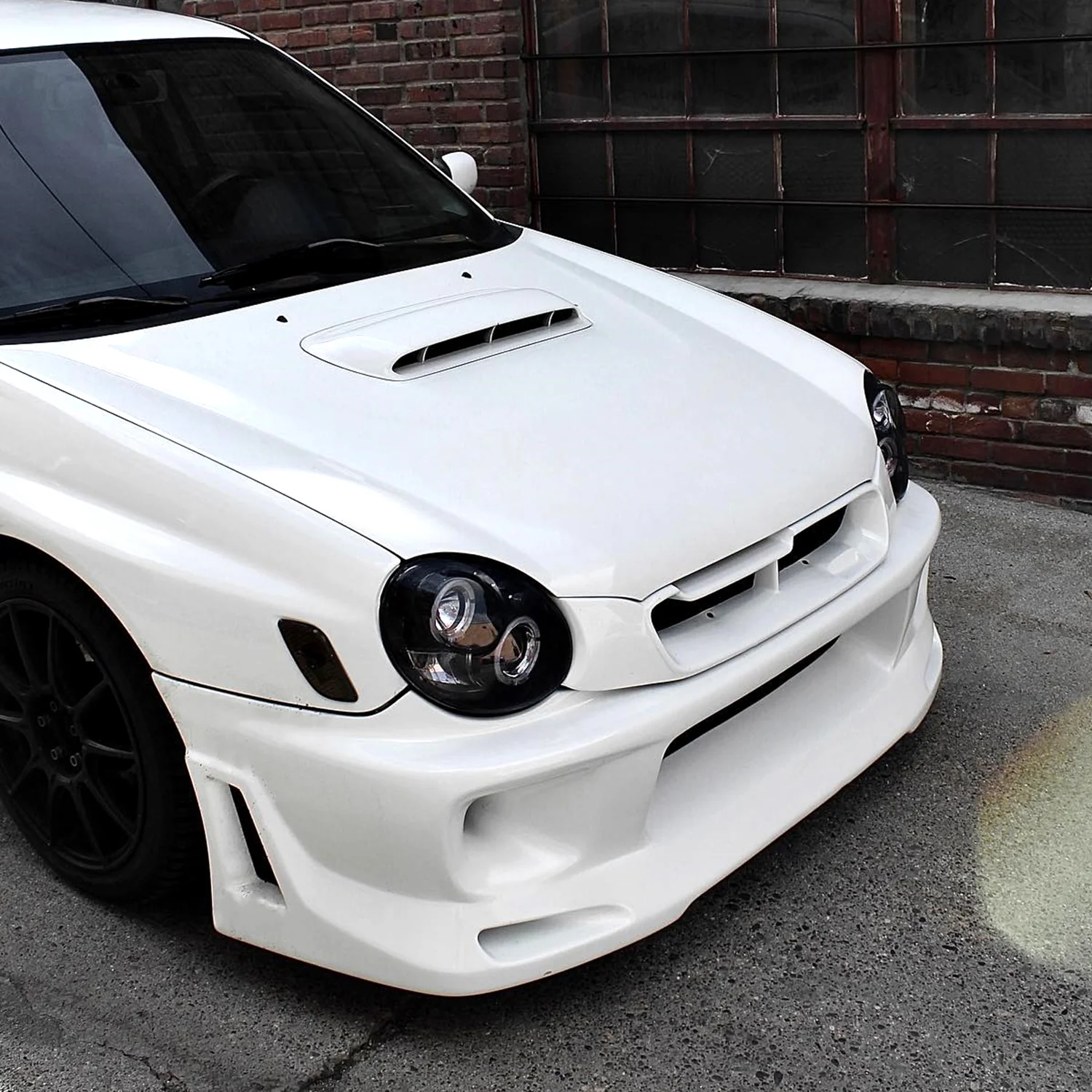 2002-2003 Subaru Impreza Dual Halo Bug Eye Projector Headlights Black/Smoke - Image 9