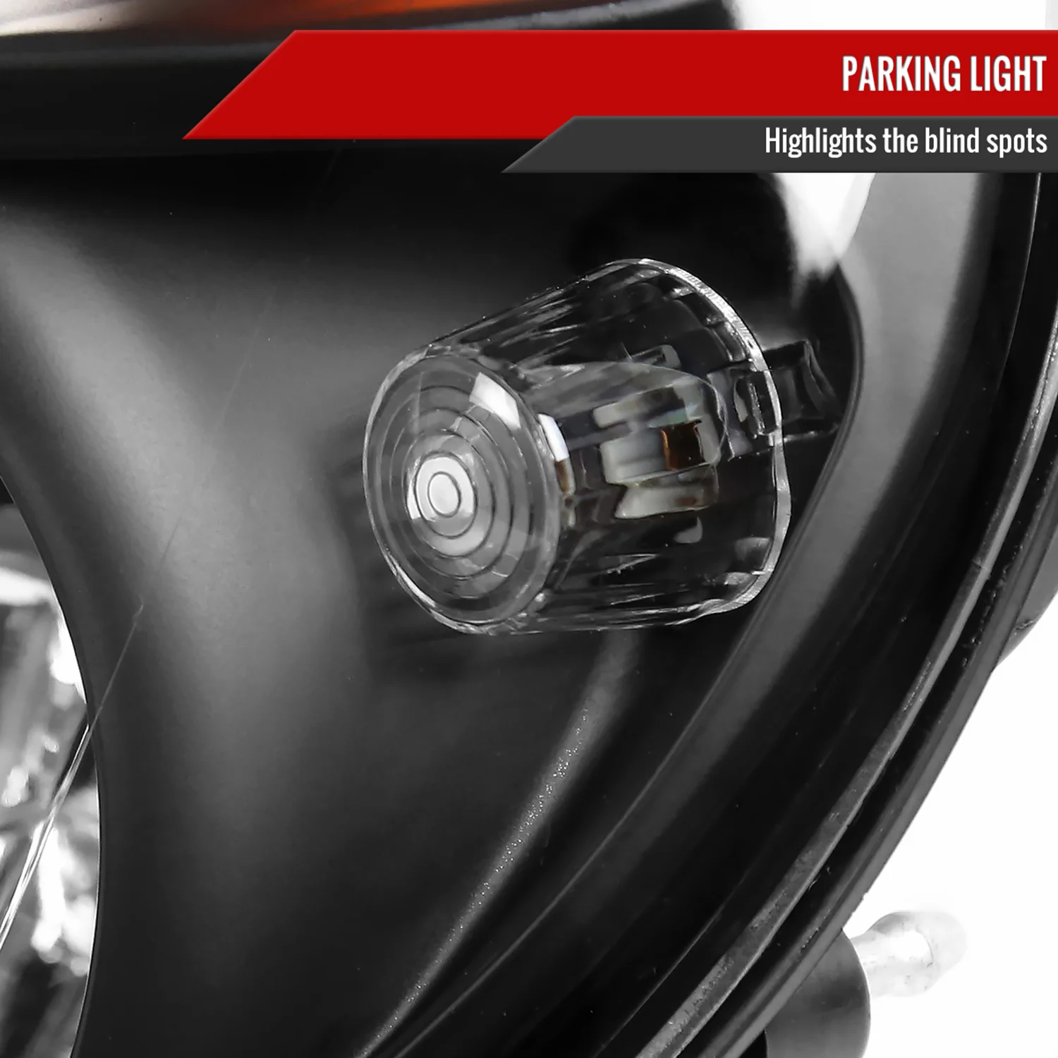 2002-2003 Subaru Impreza OEM Replacement Headlights Matte Black/Clear Lens - Image 5