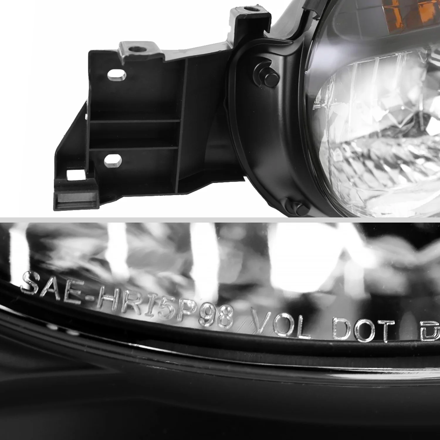 2002-2003 Subaru Impreza OEM Replacement Headlights Matte Black/Clear Lens - Image 6