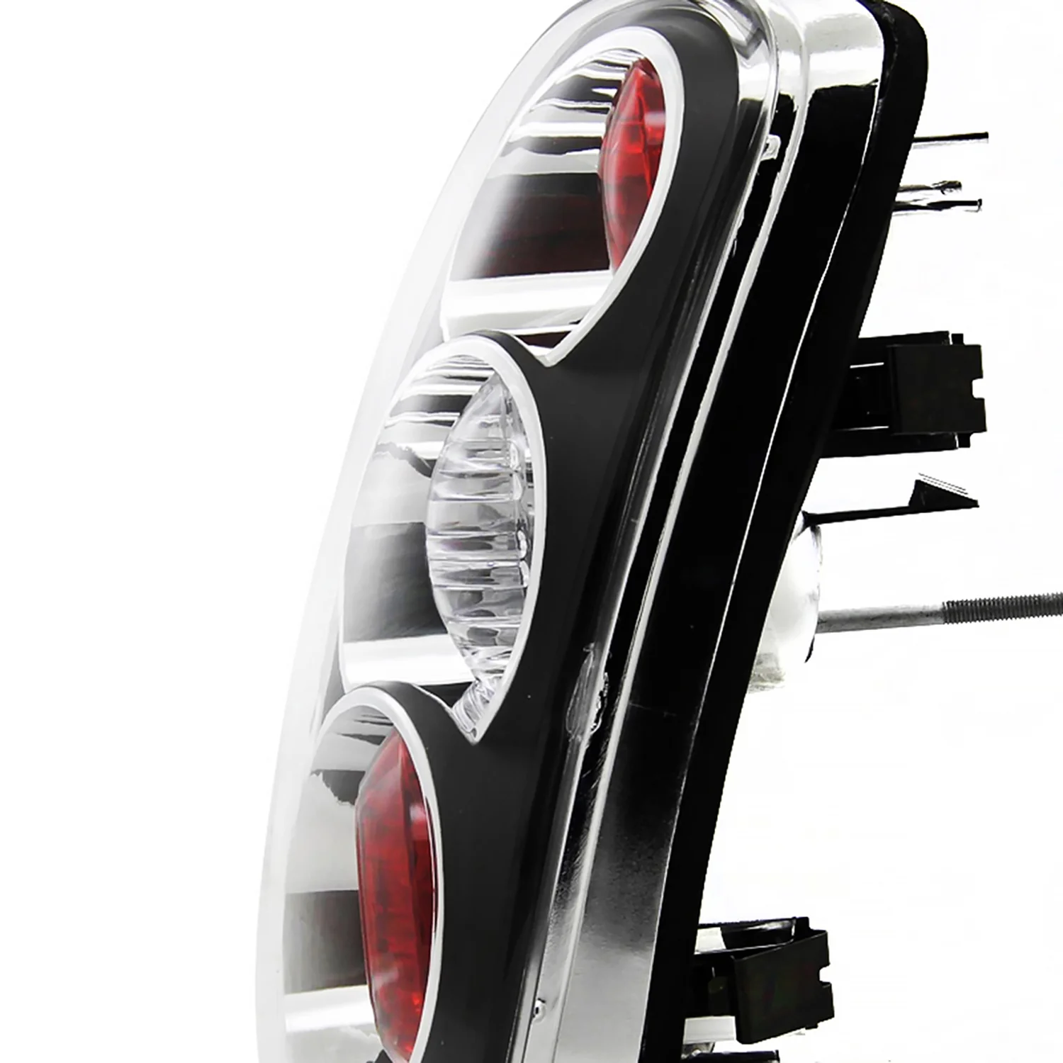 2002-2004 Mini Cooper Tail Lights Matte Black Housing/Clear Lens - Image 5
