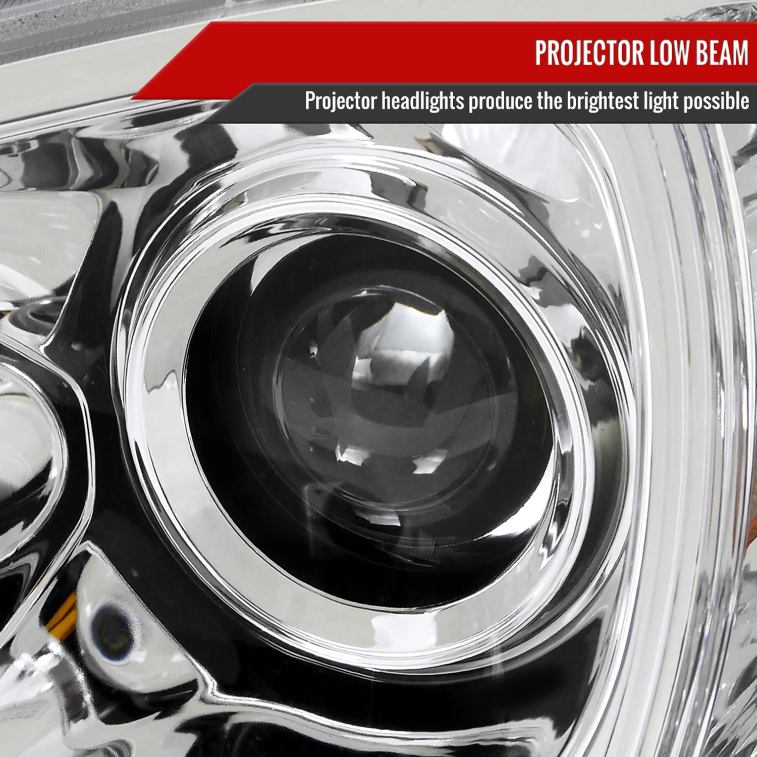 2002-2005 Mercedes Benz W163 ML Class Projector Headlights LED Light Chrome - Image 3