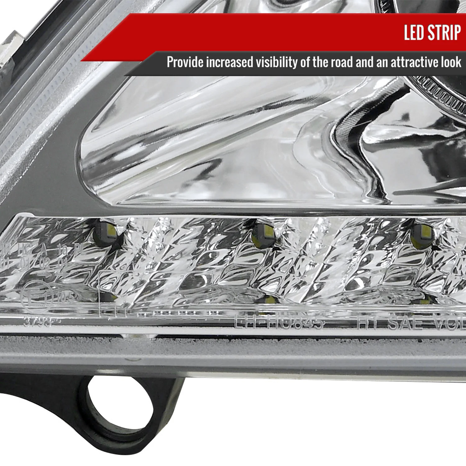 2002-2005 Mercedes Benz W163 ML Class Projector Headlights LED Light Chrome - Image 5