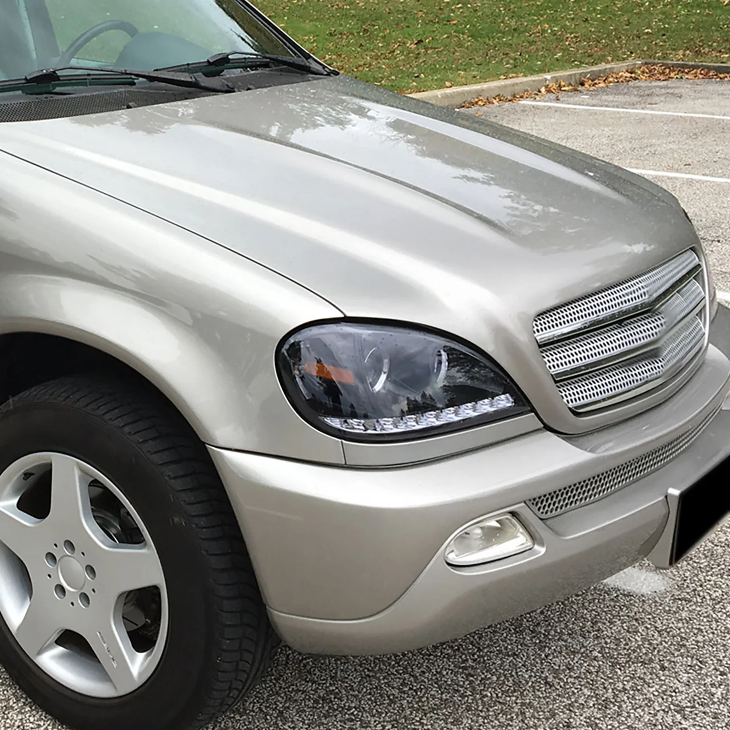 2002-2005 Mercedes Benz W163 ML Class Projector Headlights SMD LED Light Smoke - Image 10