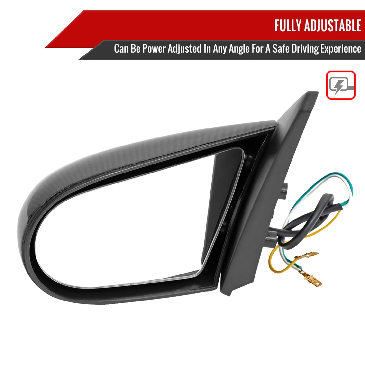 2002-2006 Acura RSX Carbon Fiber Shell Power Spoon Mirrors - Image 2
