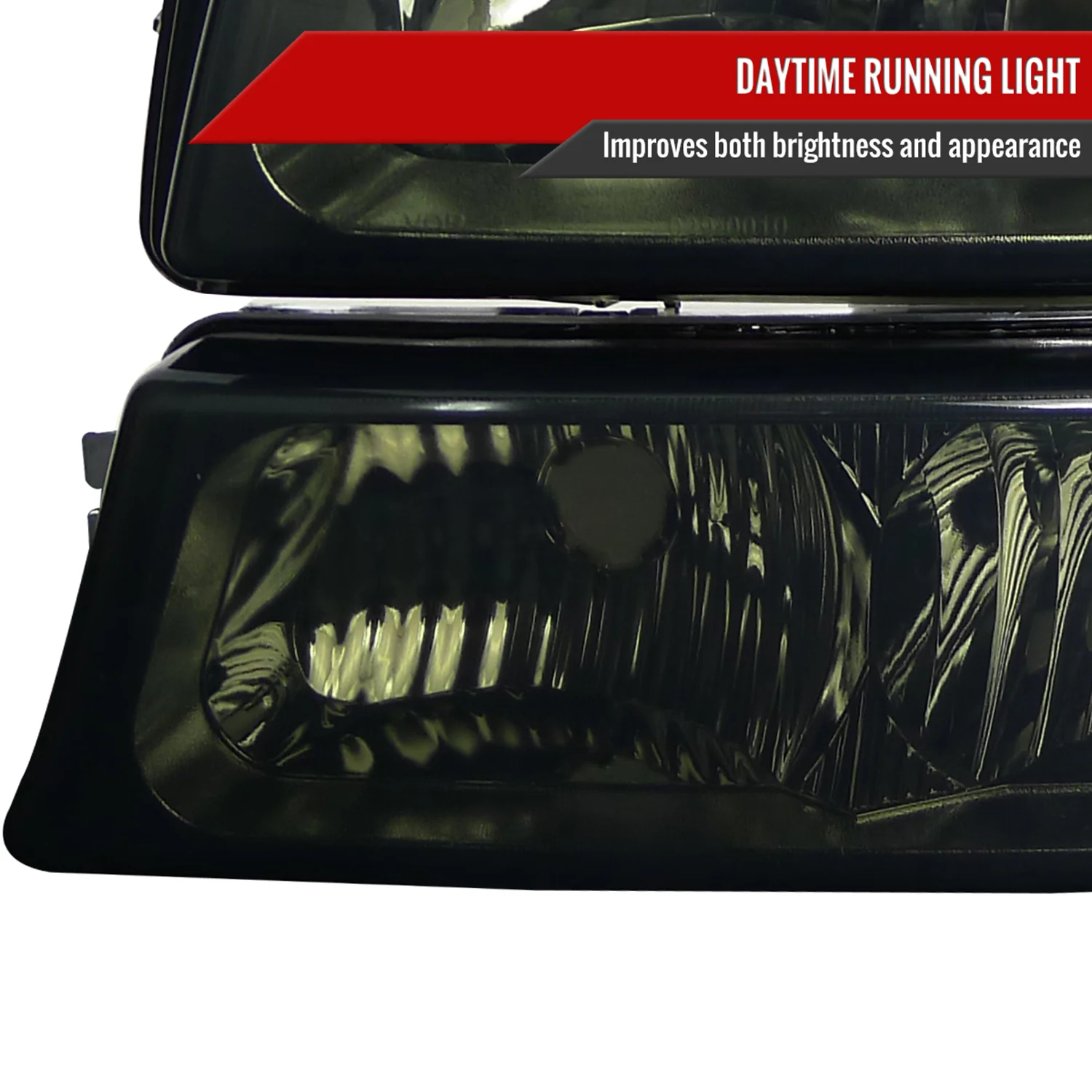 2002-2006 Chevy Avalanche/ 03-2007 Silverado Headlights Bumper Lights Smoke - Image 4