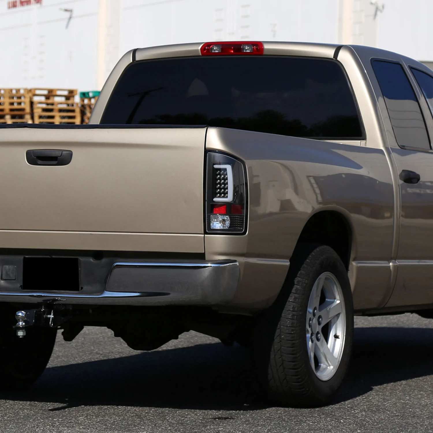 2002-2006 Dodge RAM 1500 2500 3500 LED Tail Lights -G2 Matte Black/Clear Lens - Image 9