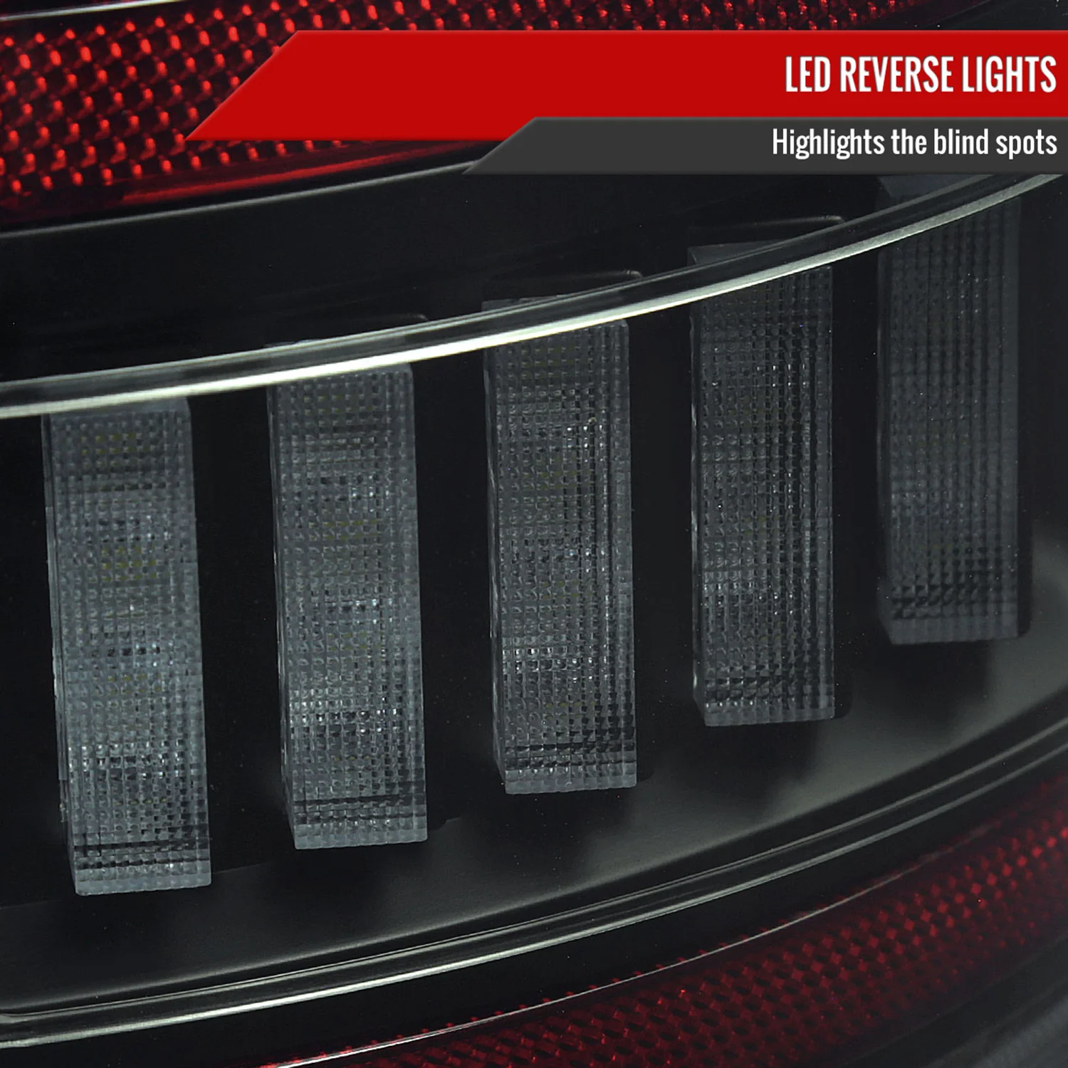 2002-2006 Dodge RAM 1500/2500/3500 White LED Bar Tail Lights Matte Black/Smoke - Image 6