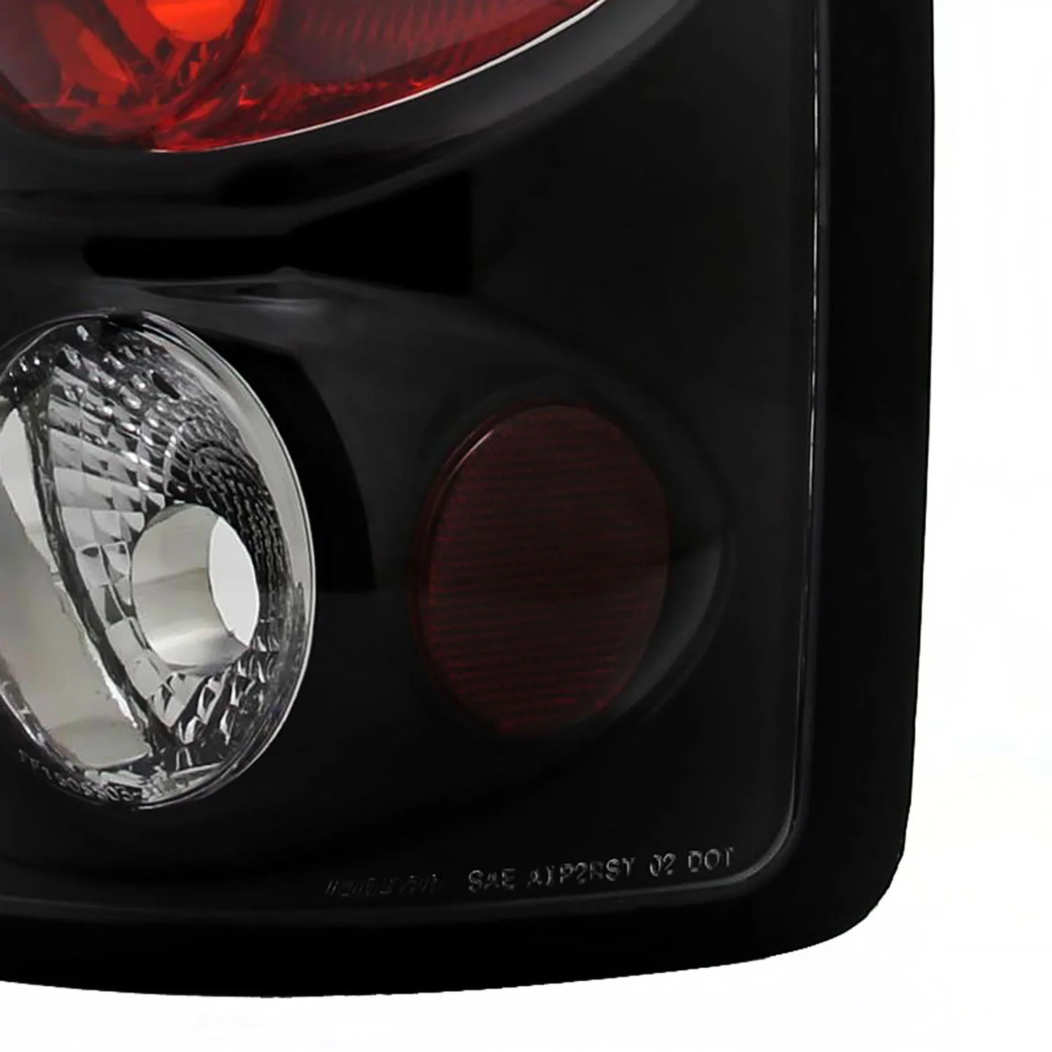 2002-2006 Dodge RAM Tail Lights Matte Black Housing/Clear Lens - Image 5