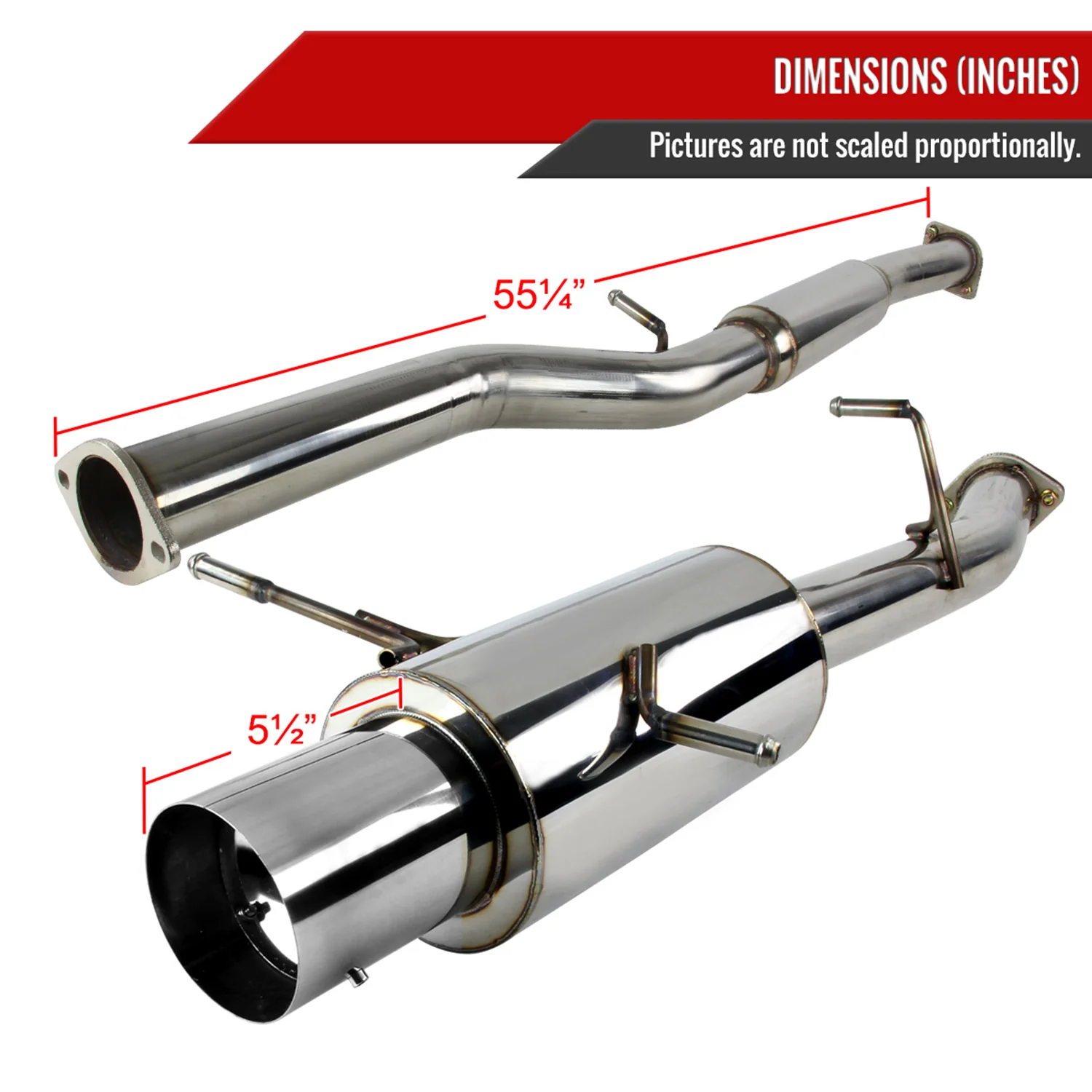 2002-2007 Subaru Impreza WRX STI 2.0L/2.5L Steel N1 Catback Exhaust System - Image 2