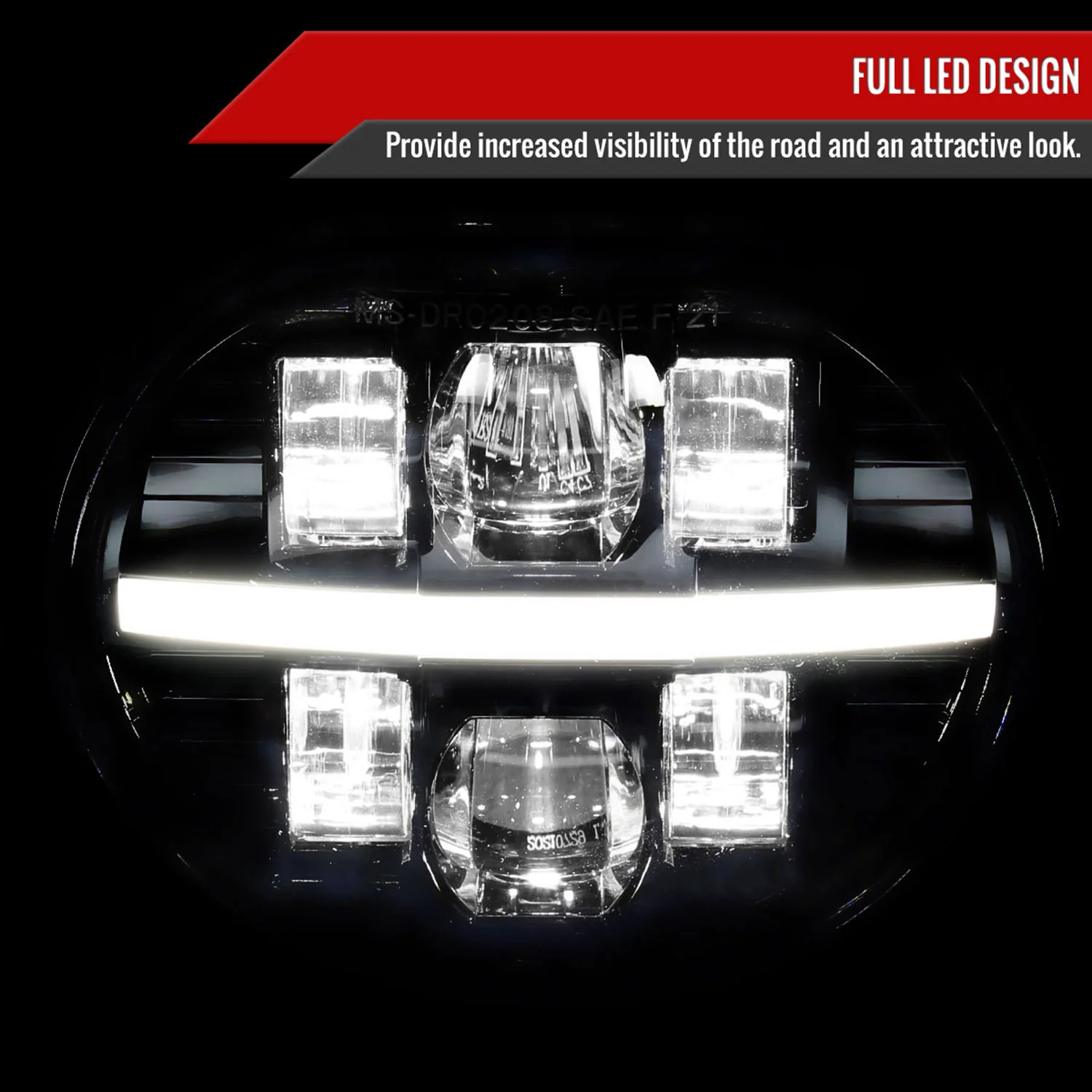 2002-2008 Dodge RAM 1500/2500/3500/Durango LED Fog Lights Kit Glossy Black - Image 2