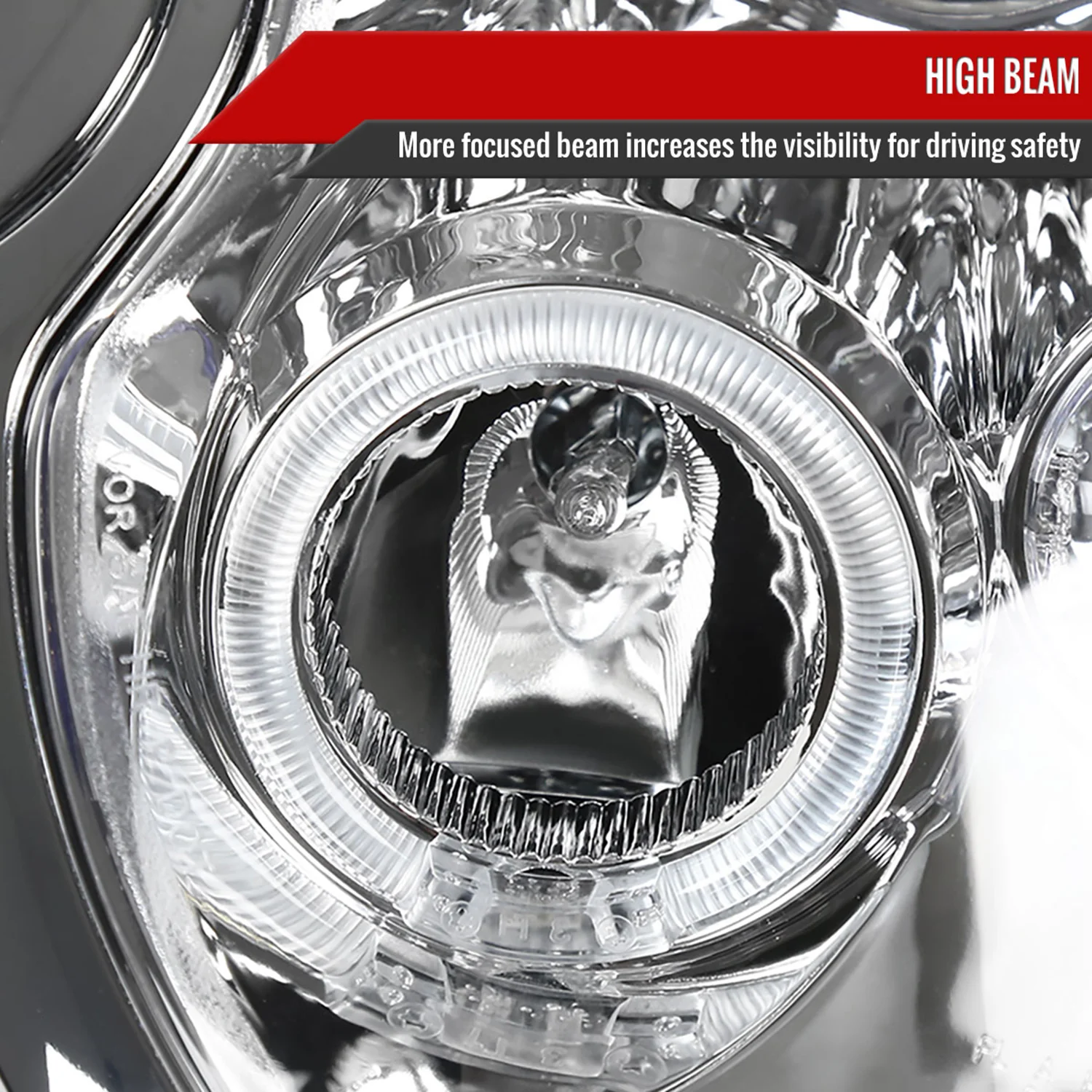 2002-2008 Mini Cooper R50 R53 R52 Single Halo Projector Headlights Chrome - Image 4