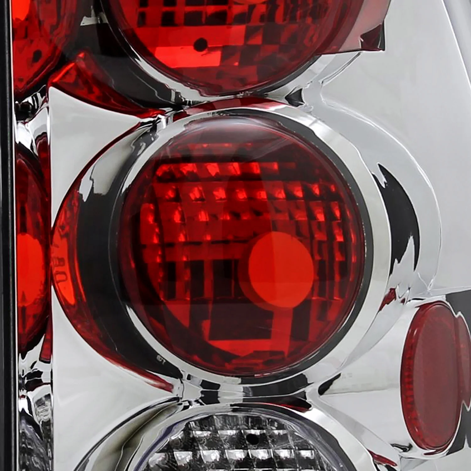 2002-2009 Chevrolet Trailblazer Tail Lights Chrome Housing/Clear Lens - Image 3