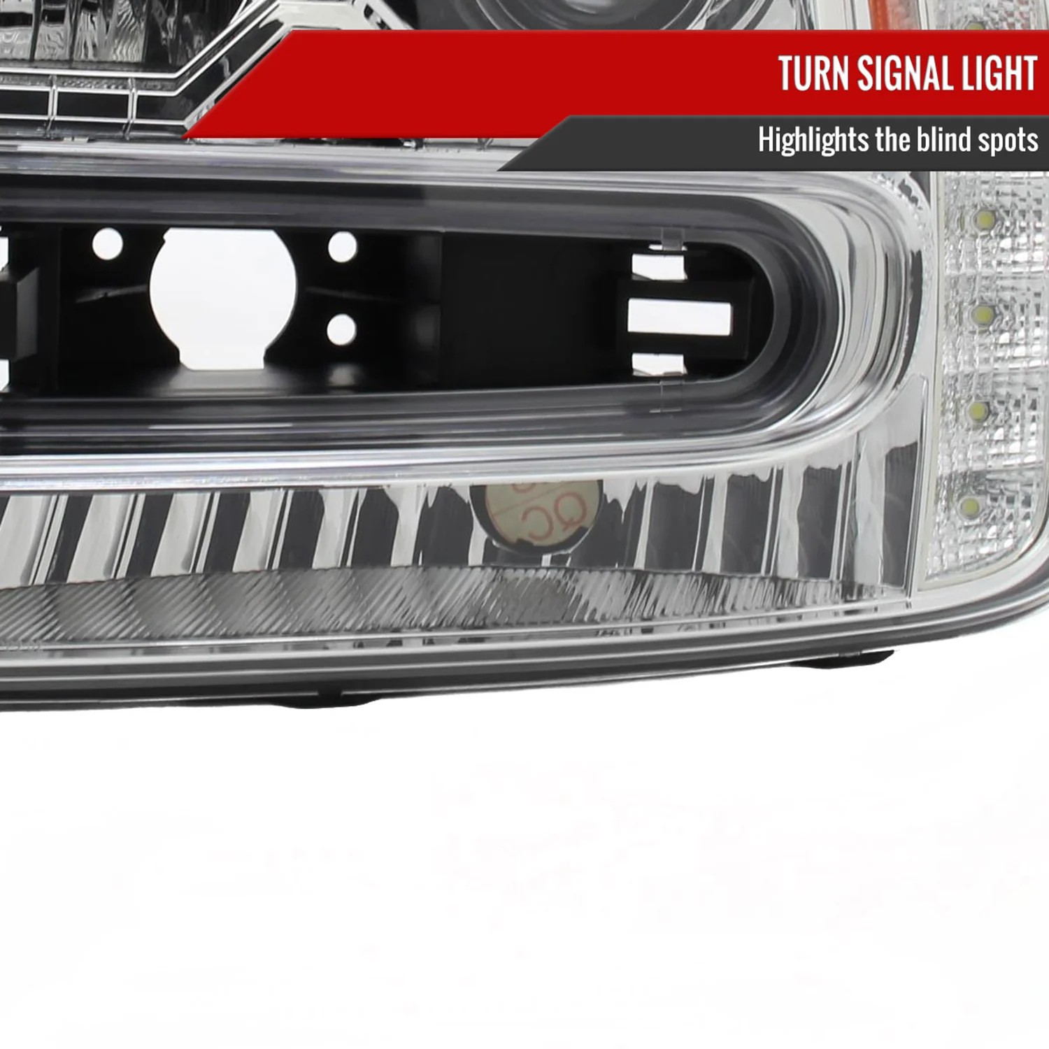 2002-2009 Chevy Trailblazer Projector Headlights LED Light Strip Chrome/Clear - Image 5