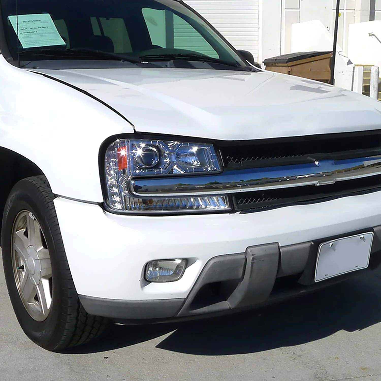 2002-2009 Chevy Trailblazer Projector Headlights LED Light Strip Chrome/Clear - Image 9