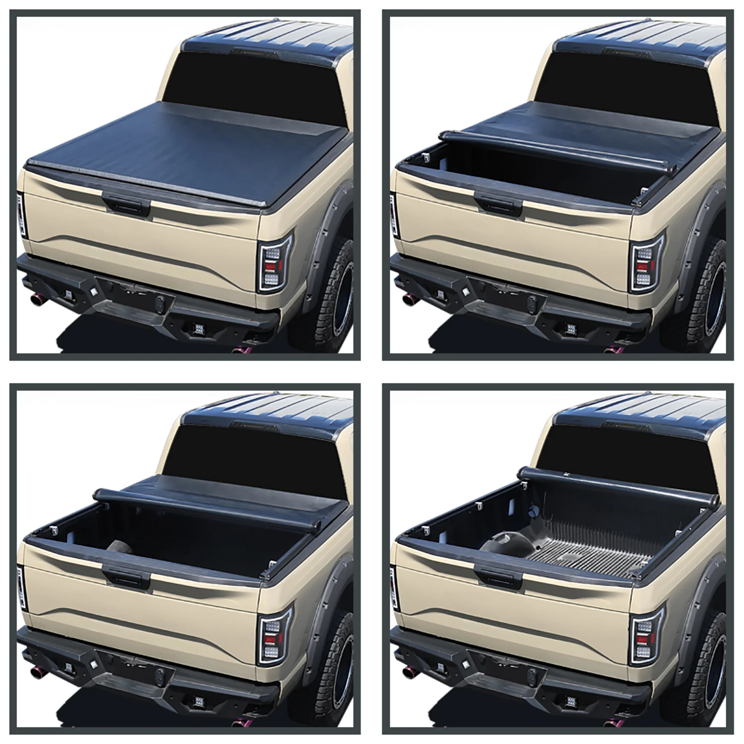 2002-2018 Dodge RAM 1500/2500/3500 6.4FT Roll Up Tonneau Cover
