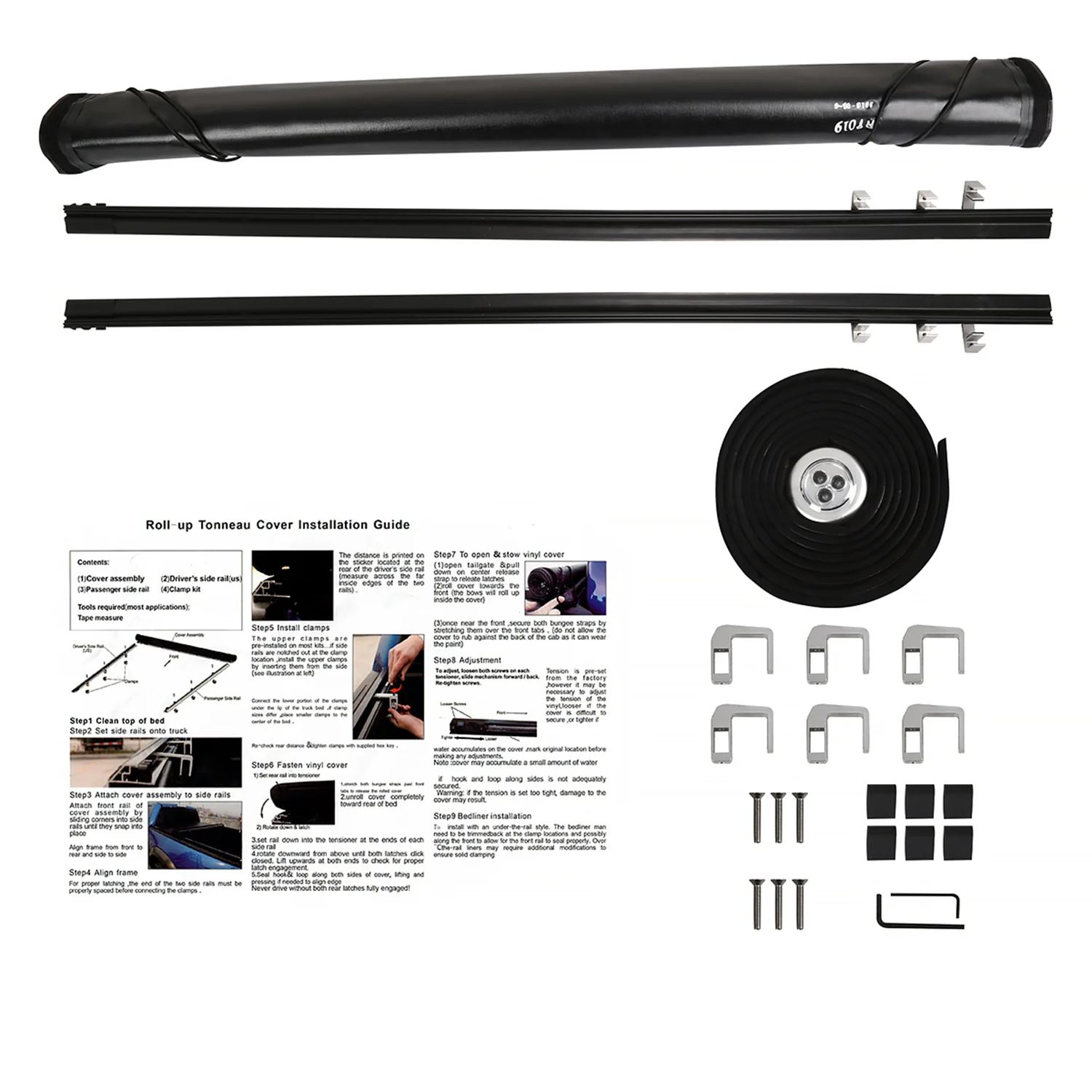 2002-2018 Dodge RAM 76" Standard Bed Roll Up Vinyl Tonneau Cover - Image 9