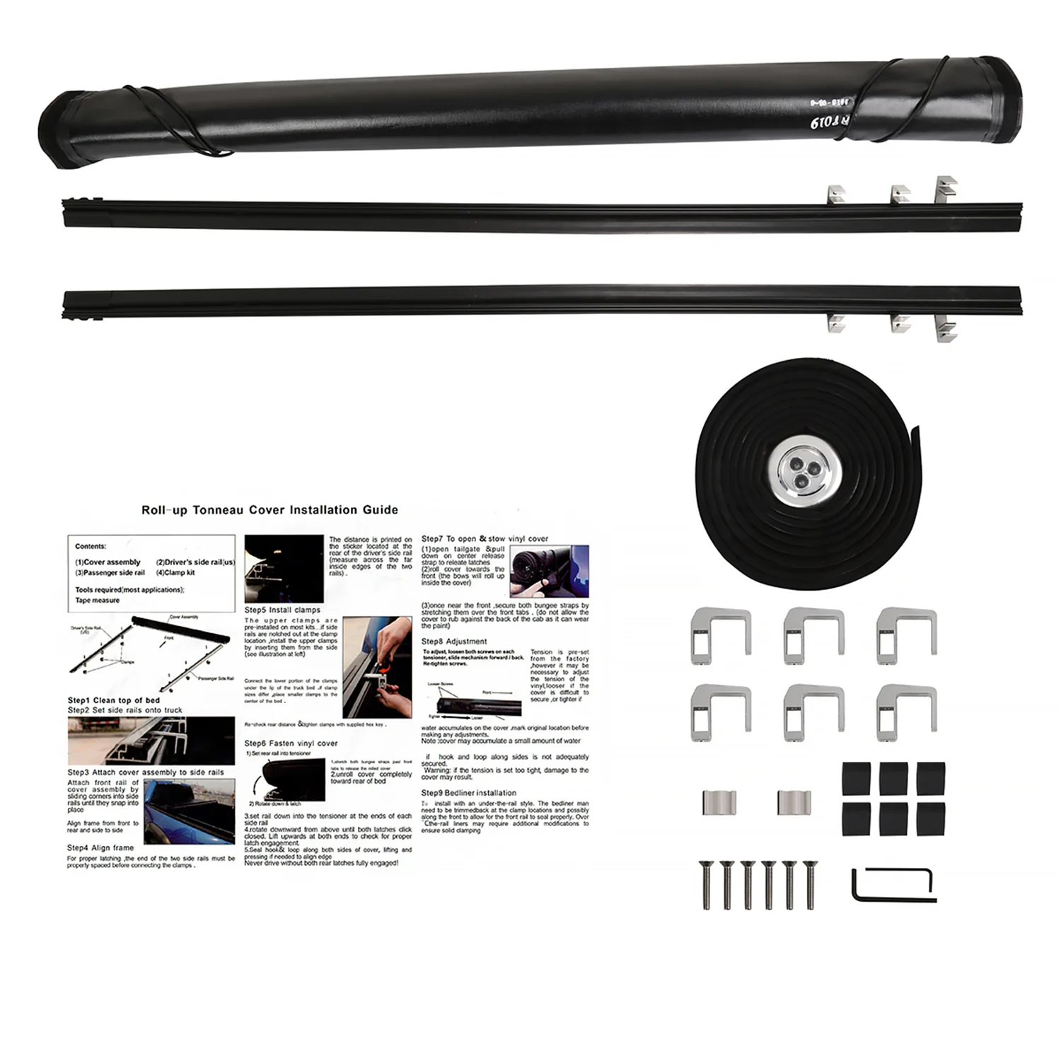 2002-2018 Dodge RAM 96" Bed Roll Up Vinyl Tonneau Cover - Image 9